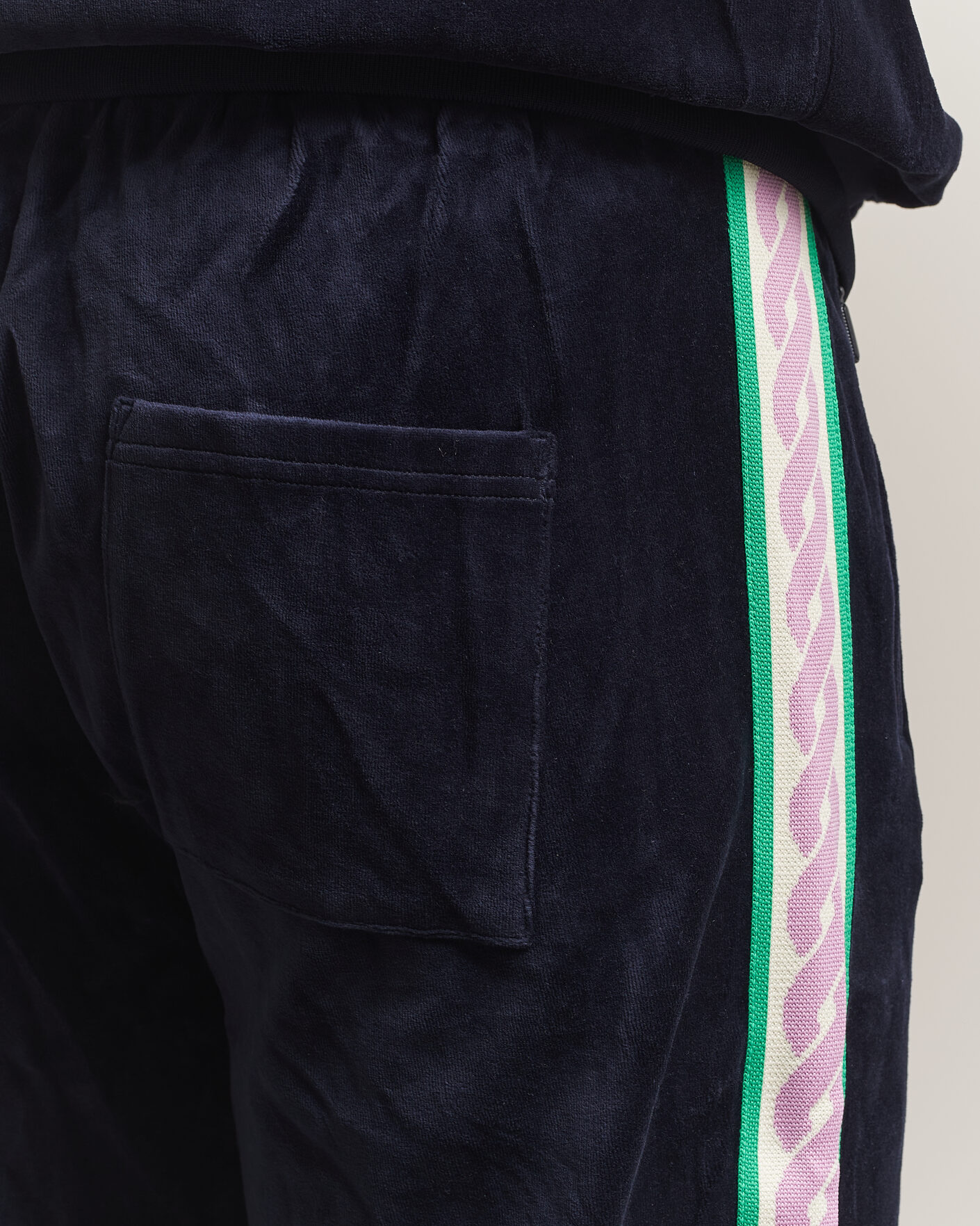 Uomini | Pantaloni | Drôle de Monsieur | Survêtement Velours Track Pants Navy