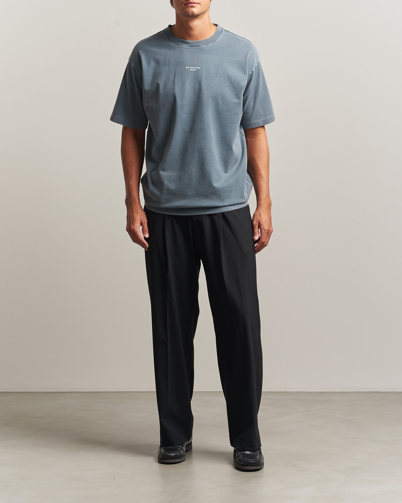 Uomini | T-shirt | Drôle de Monsieur | Classic Slogan T-Shirt Dark Grey