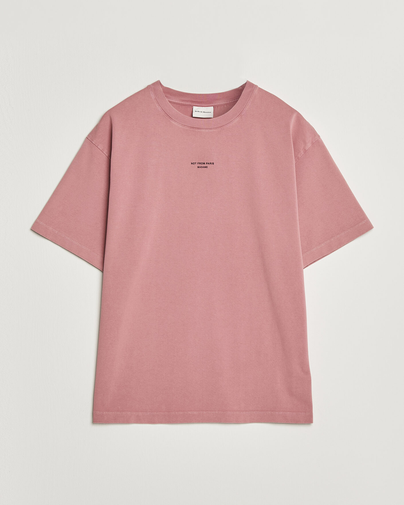 Uomini | T-shirt | Drôle de Monsieur | Classic Slogan T-Shirt Dark Pink
