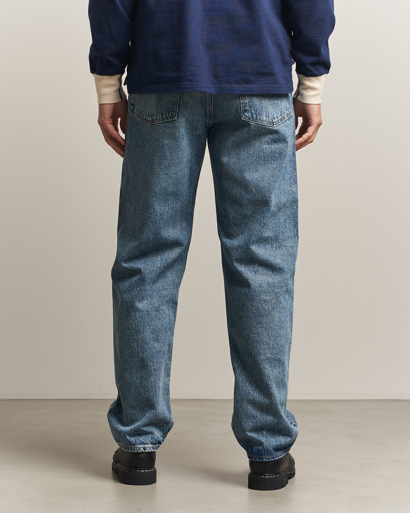 Uomini | Pantaloni | EDWIN | Loose Straight Rainbow Selvage Jeans Mid Used