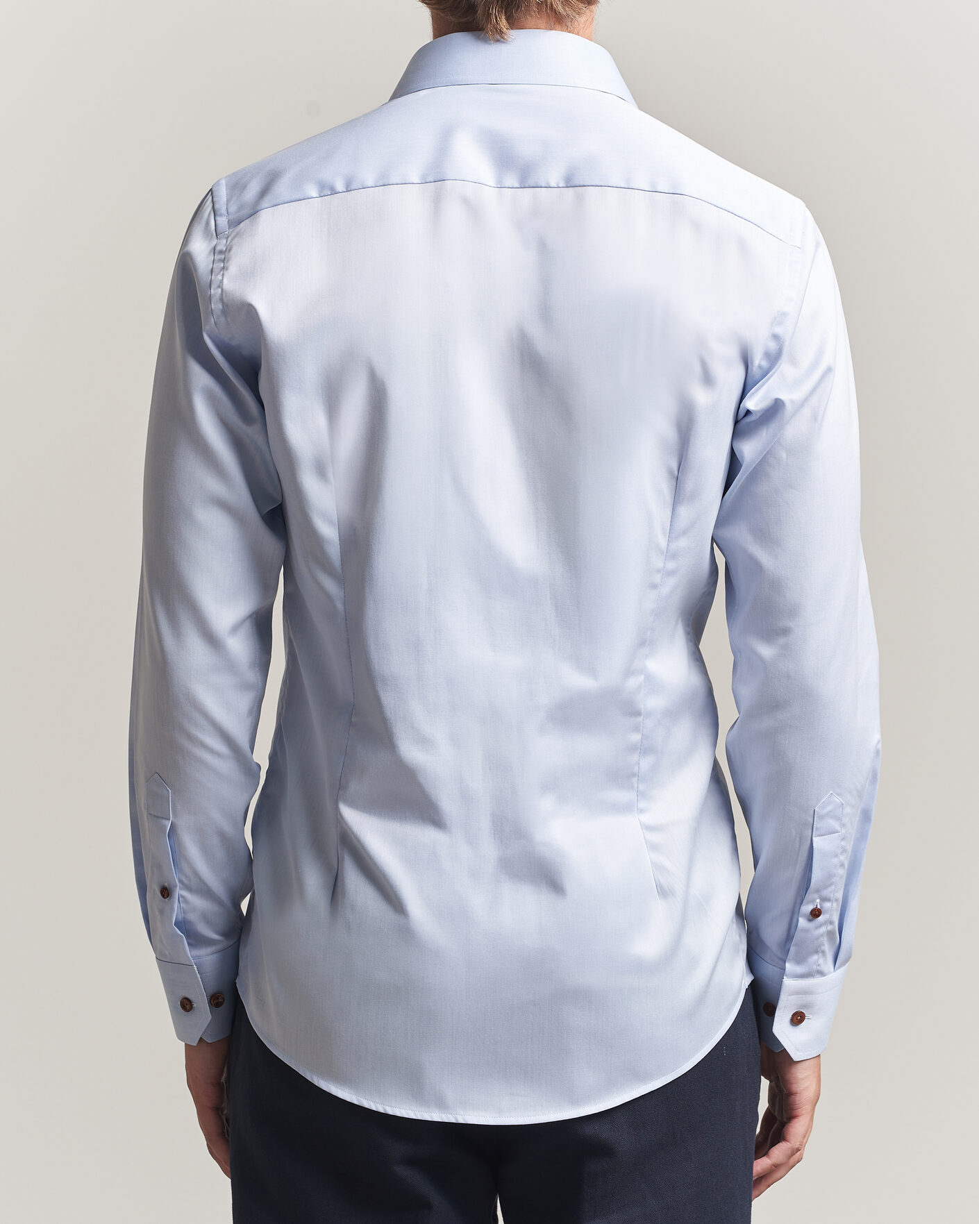 Uomini | Camicie | Eton | Slim Fit Signature Twill Contrast Shirt Light Blue