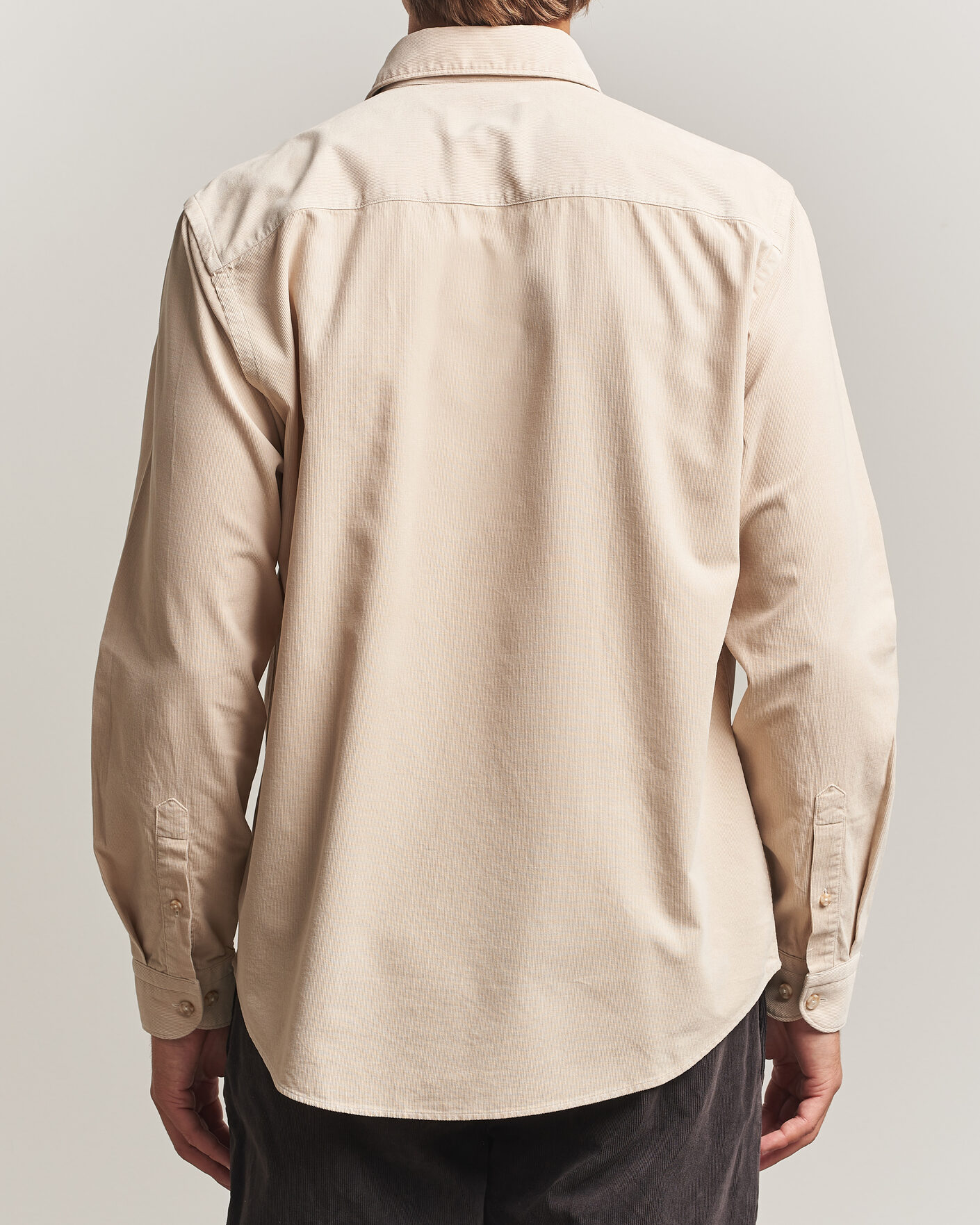Uomini | Camicie | Eton | Casual Fit Corduroy Shirt Beige