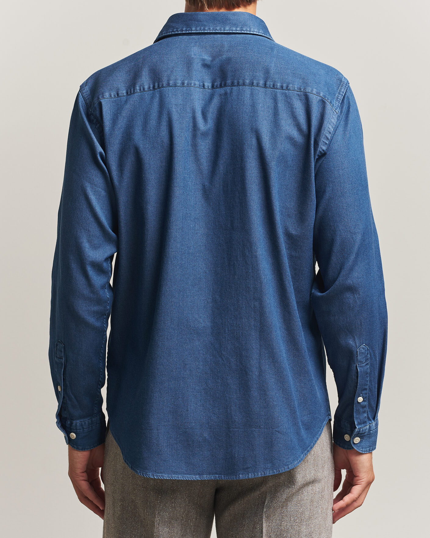 Uomini | Camicie | Eton | Casual Fit Denim Shirt Dark Wash