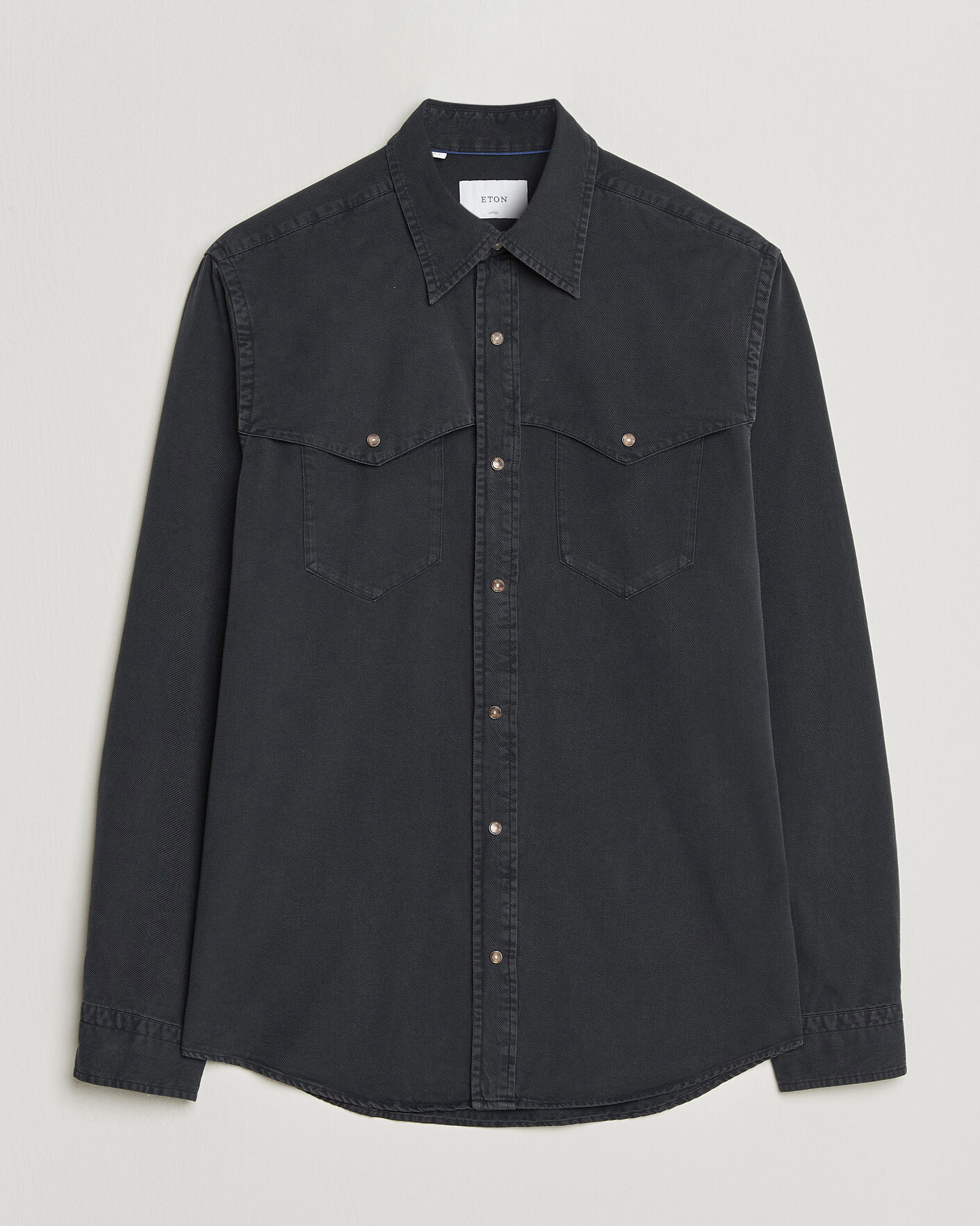 Uomini | Camicie | Eton | Indigo Western Shirt Black
