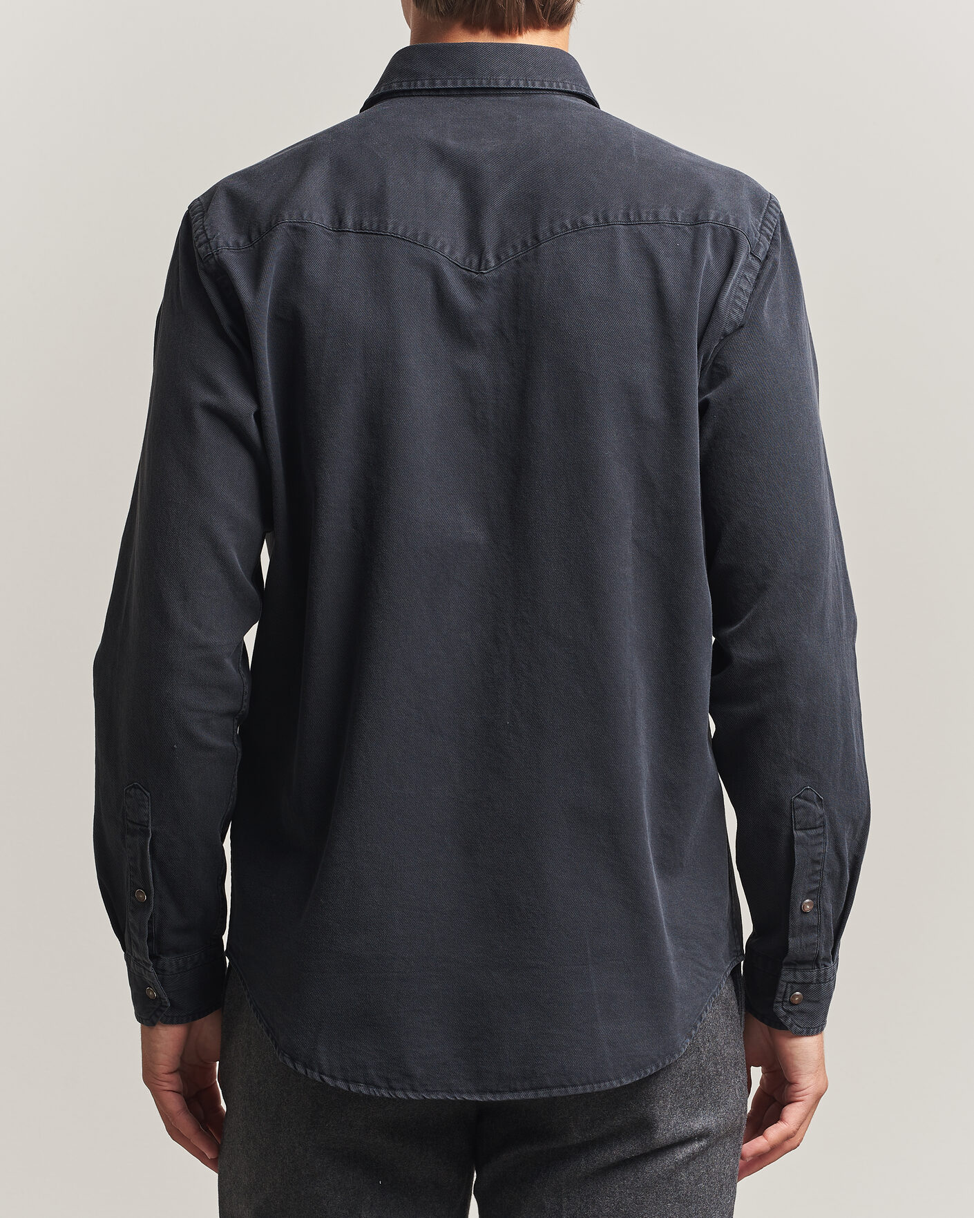 Uomini | Camicie | Eton | Indigo Western Shirt Black