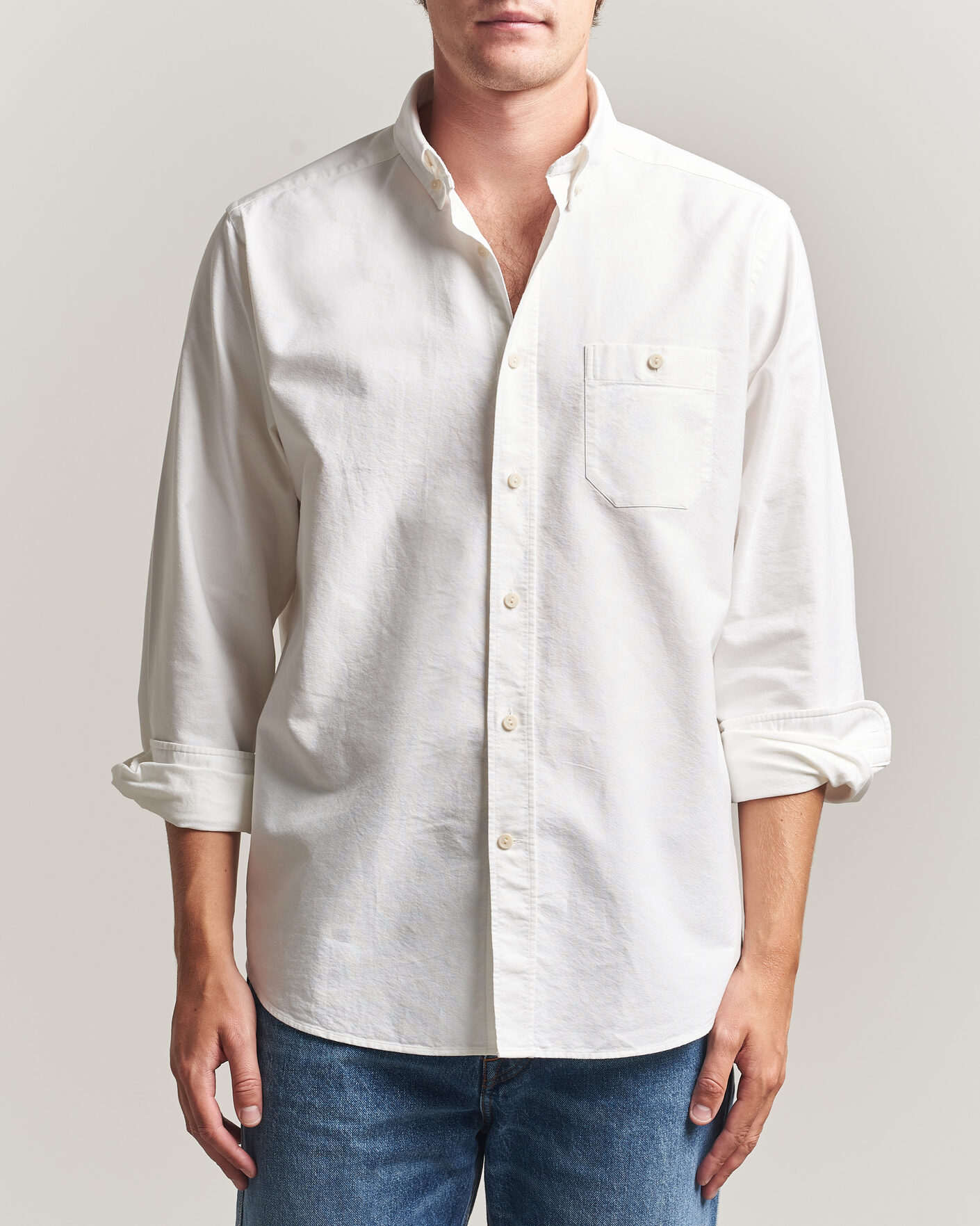 Uomini | Camicie | Eton | Regular Fit Ivy Oxford Shirt White