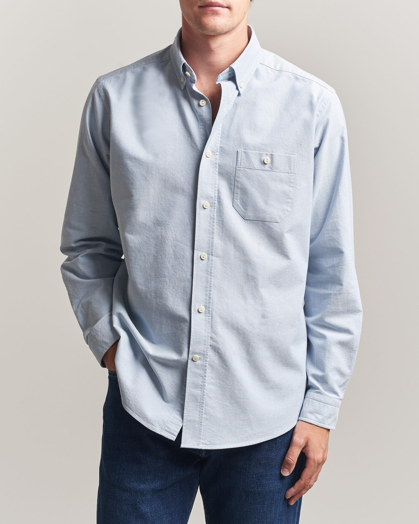 Uomini | Camicie | Eton | Regular Fit Ivy Oxford Shirt Light Blue