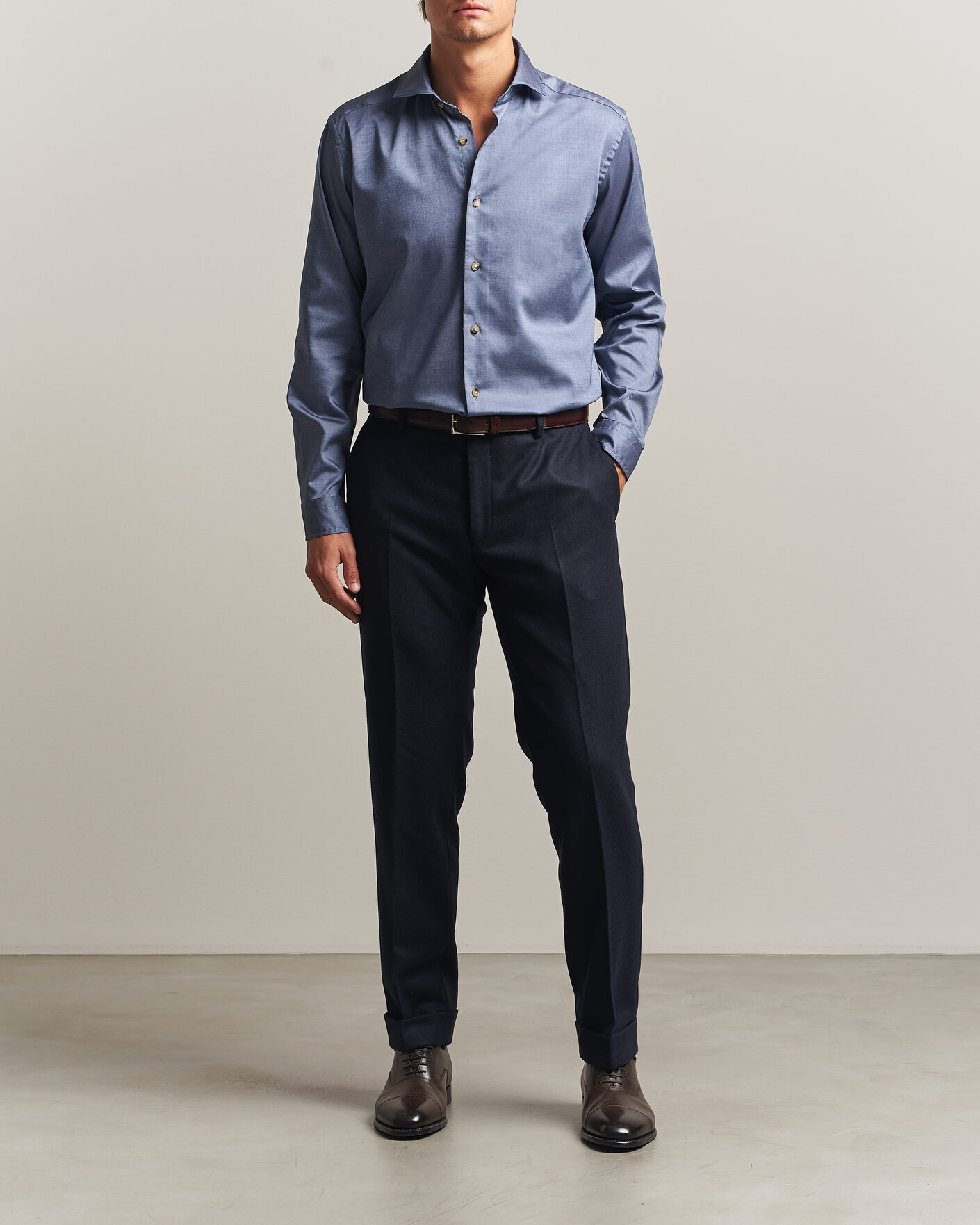 Uomini | Camicie | Eton | Signature Oxford Shirt Blue