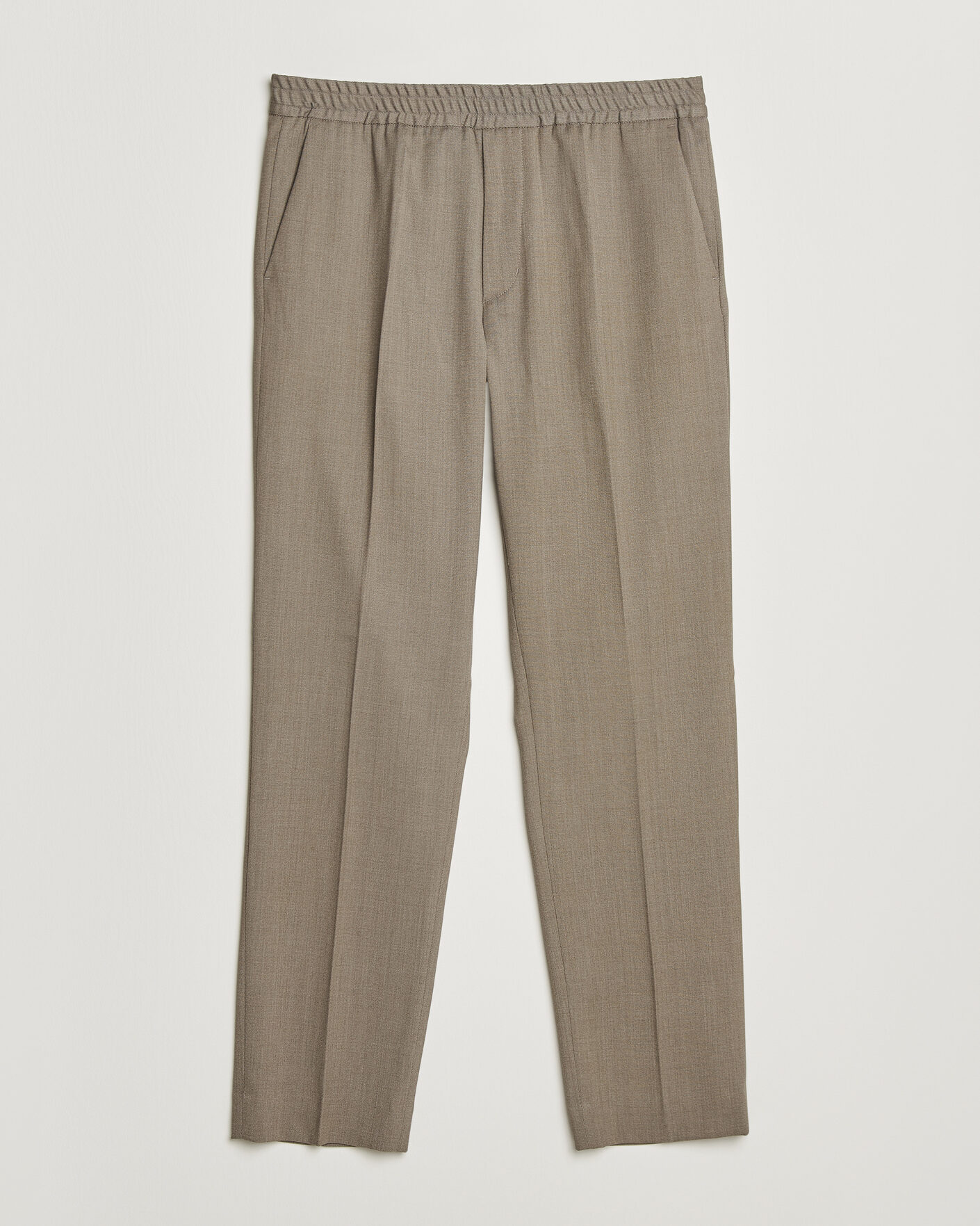 Uomini | Pantaloni | Filippa K | Theo Relaxed Wool Trousers Stone Taupe