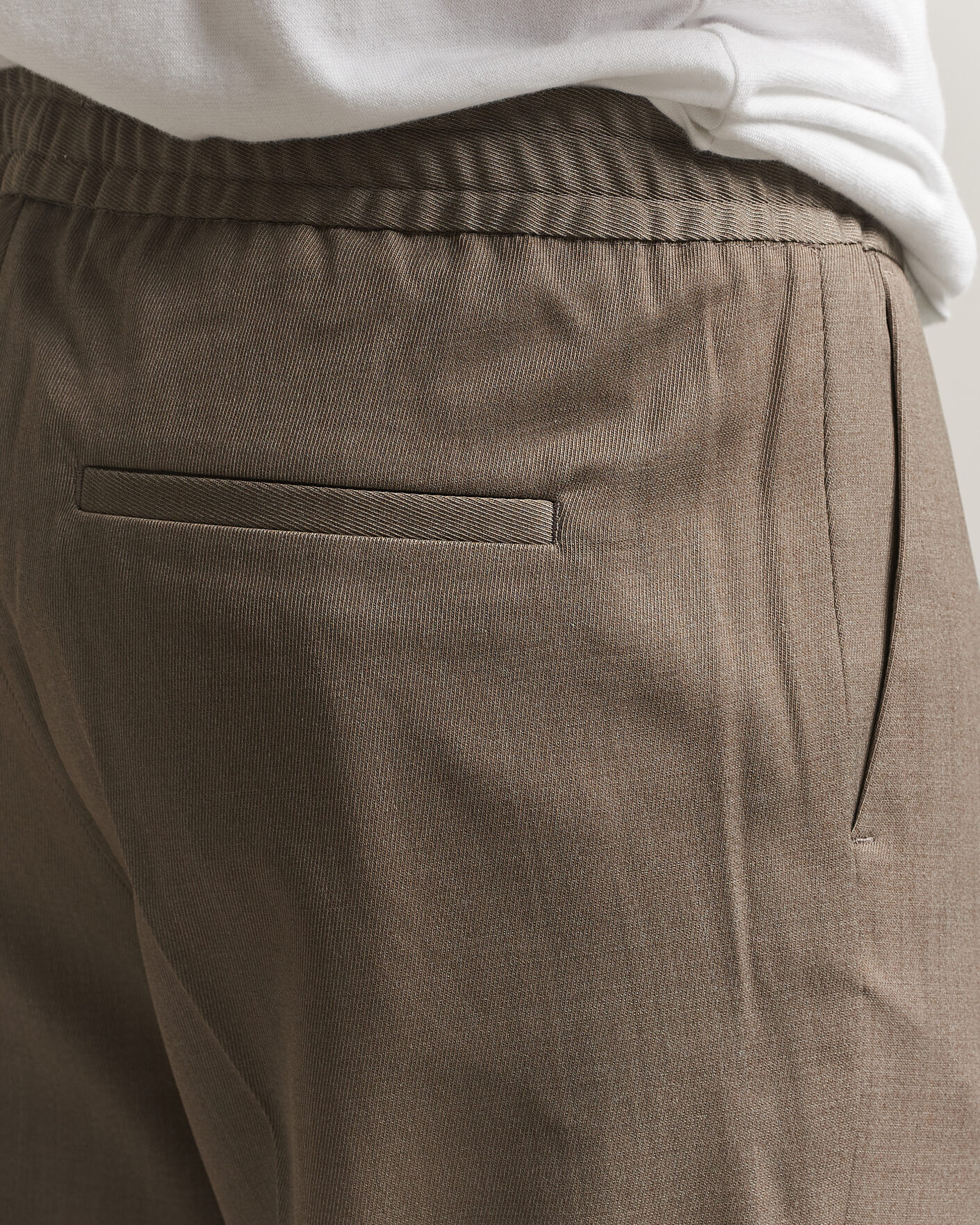 Uomini | Pantaloni | Filippa K | Theo Relaxed Wool Trousers Stone Taupe