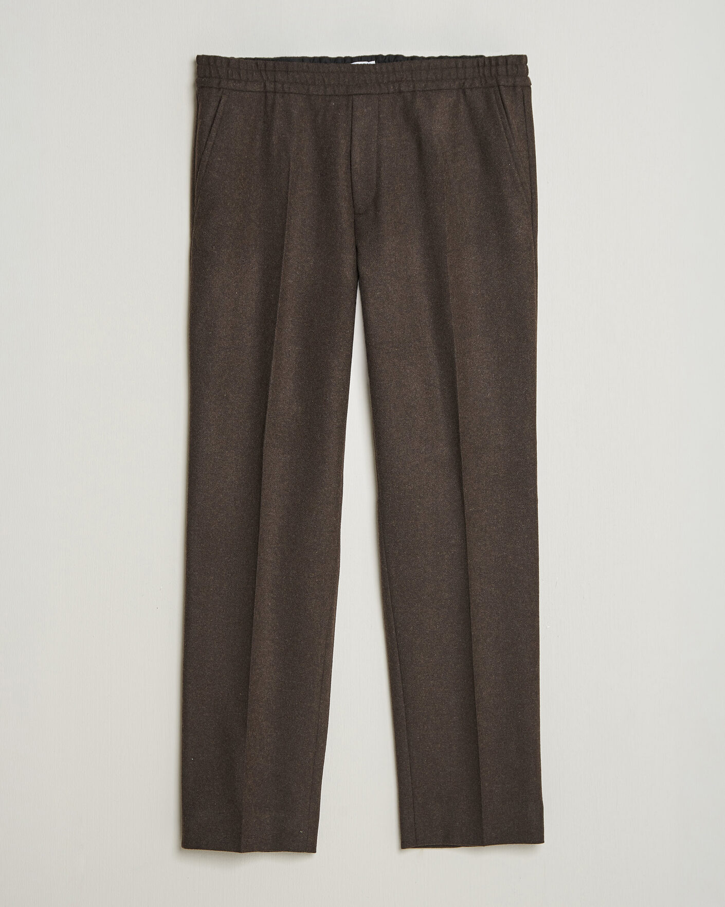 Uomini | Pantaloni | Filippa K | Theo Relaxed Flannel Trousers Walnut Brown