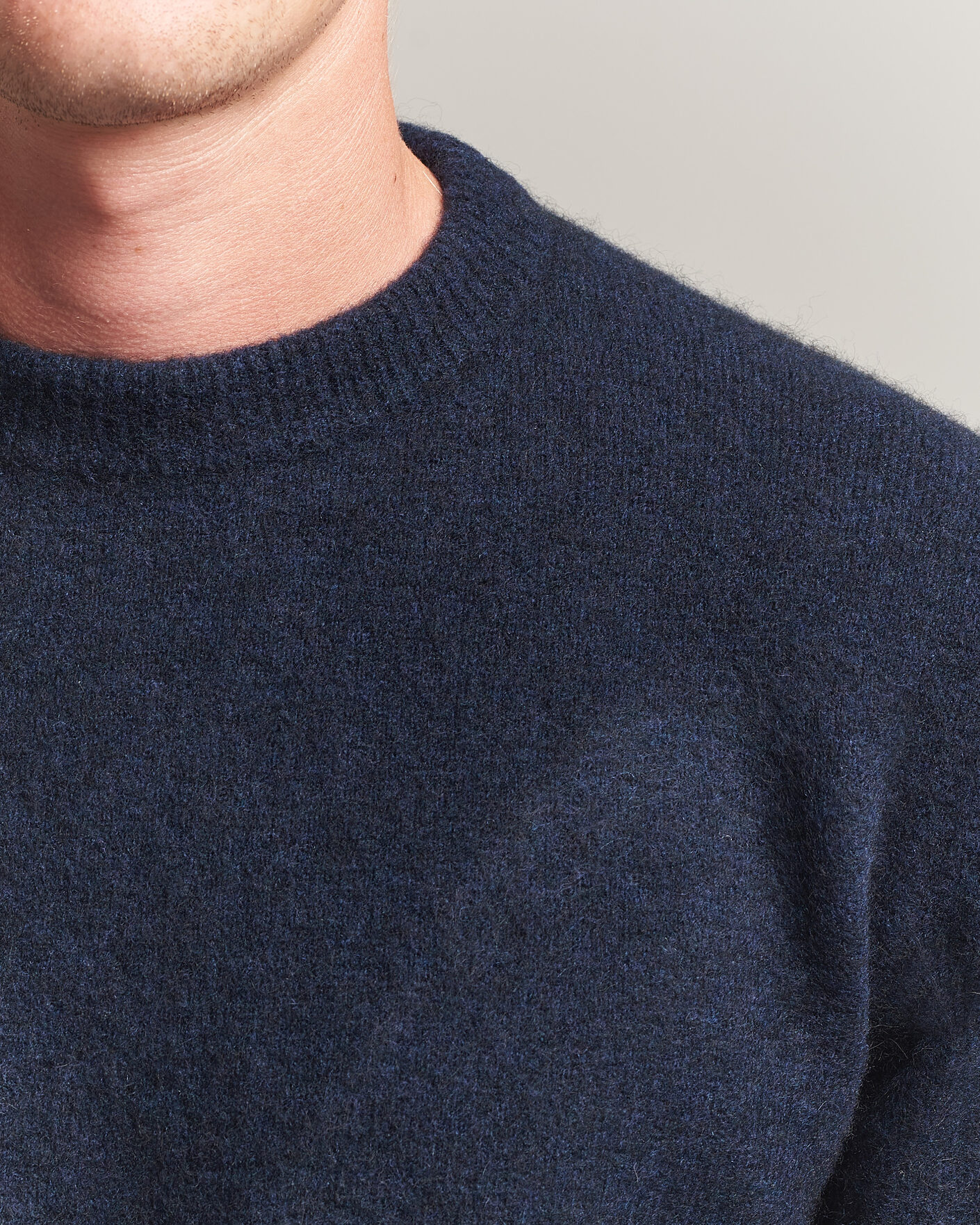 Uomini | Maglieria | Filippa K | Yak Knitted Sweater Navy