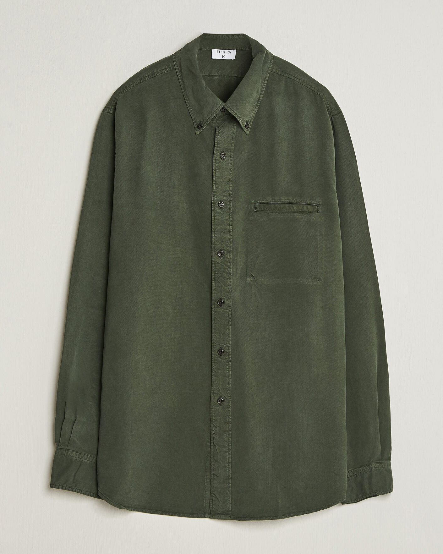 Uomini | Camicie | Filippa K | Zack Lyocell Shirt Night Green