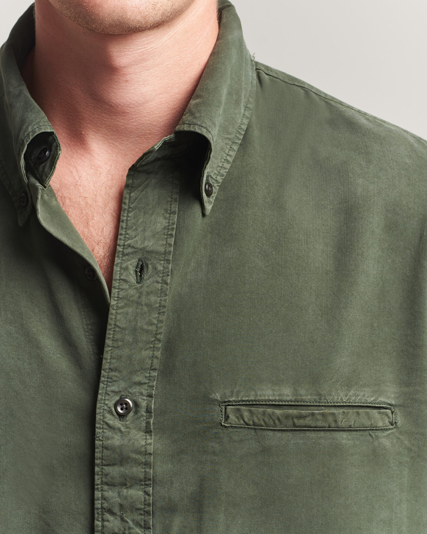 Uomini | Camicie | Filippa K | Zack Lyocell Shirt Night Green