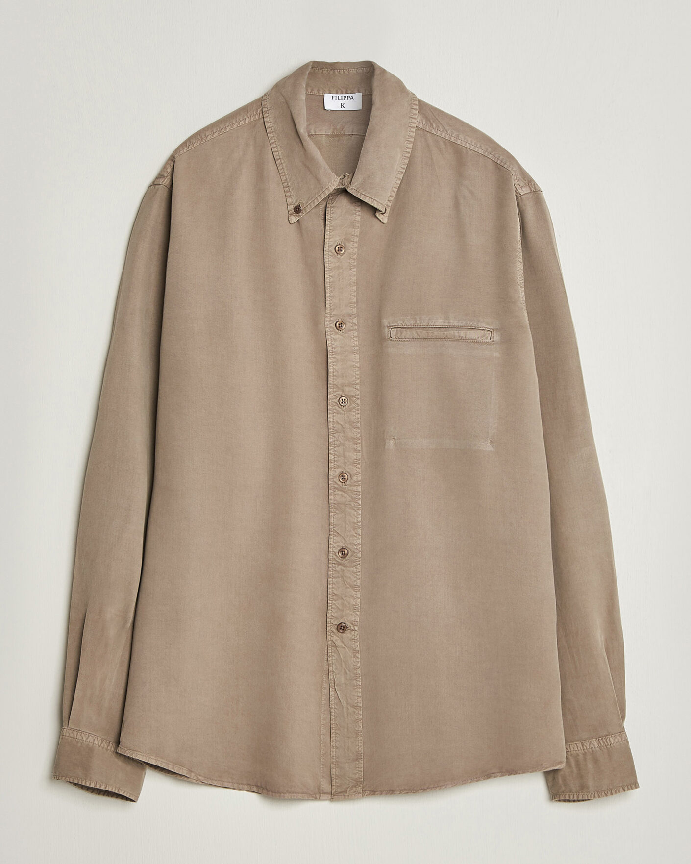 Uomini | Camicie | Filippa K | Zack Lyocell Shirt Stone Taupe
