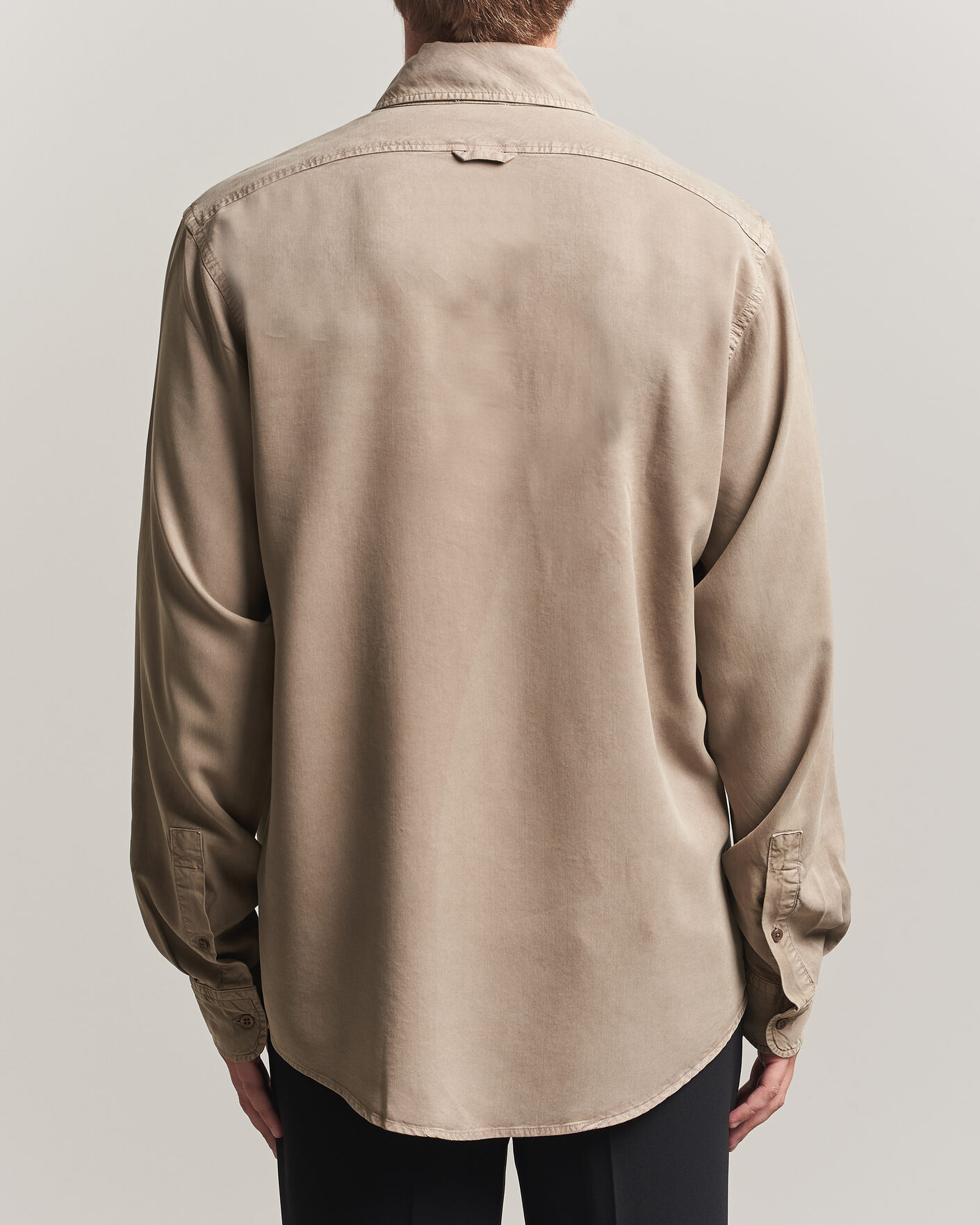 Uomini | Camicie | Filippa K | Zack Lyocell Shirt Stone Taupe