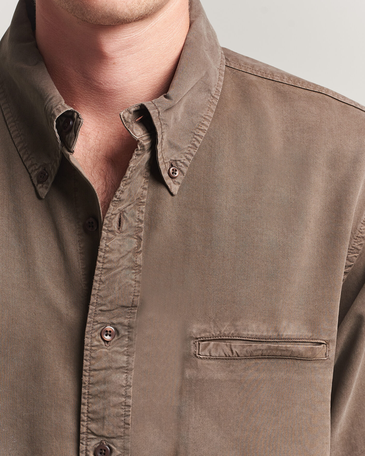 Uomini | Camicie | Filippa K | Zack Lyocell Shirt Ebony Brown