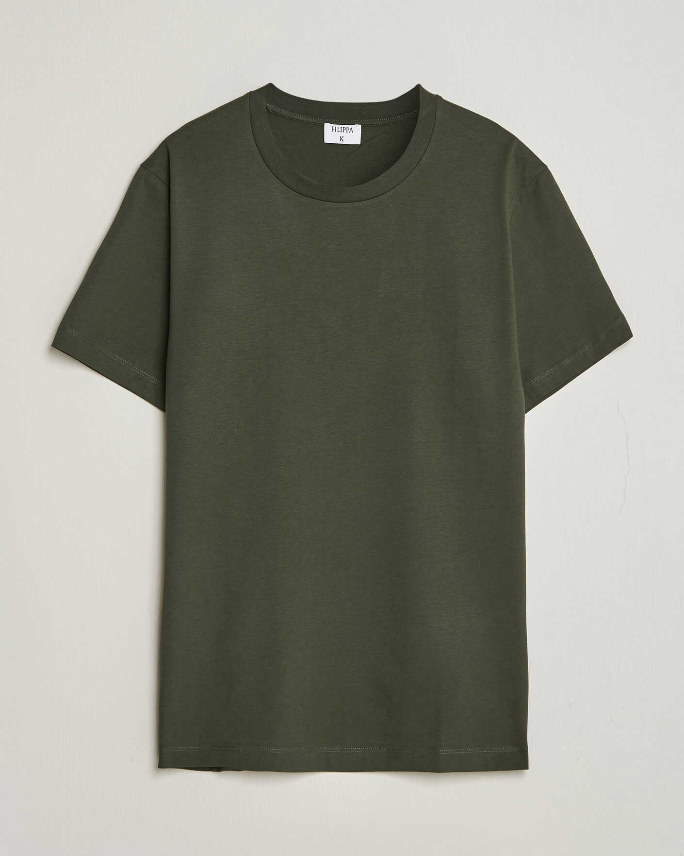 Uomini | T-shirt | Filippa K | Filip Crew Neck T-Shirt Night Green
