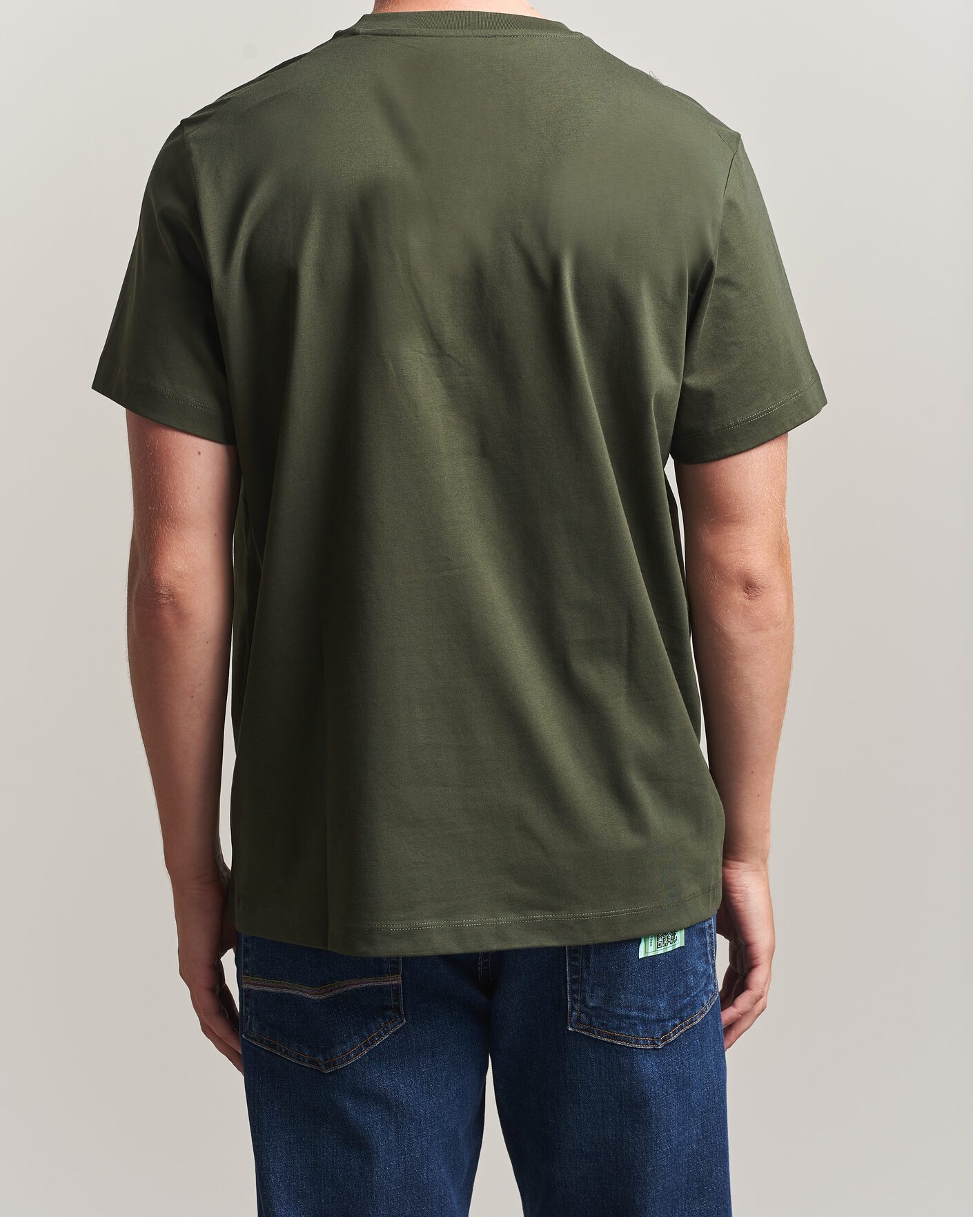Uomini | T-shirt | Filippa K | Filip Crew Neck T-Shirt Night Green