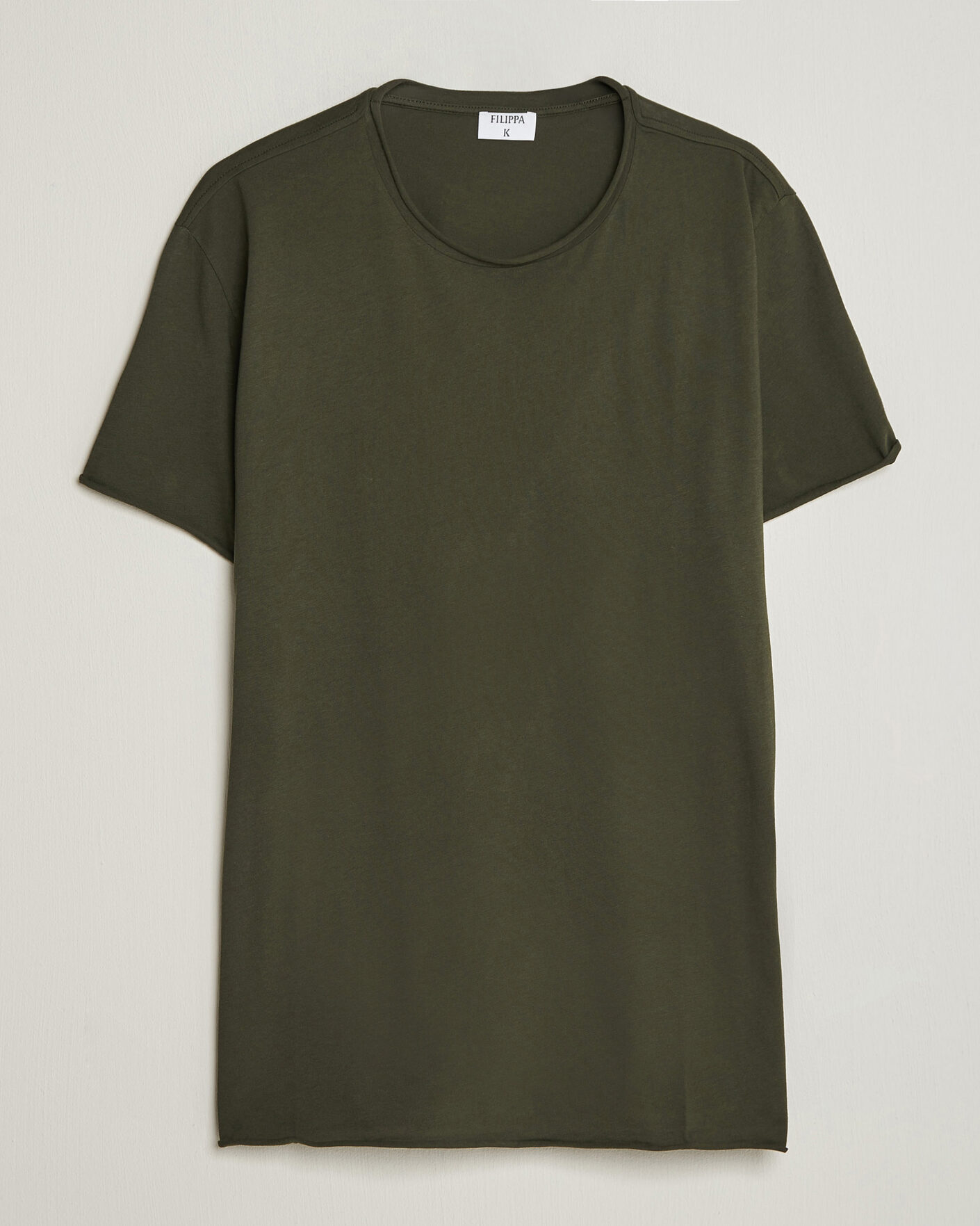 Uomini | T-shirt | Filippa K | Roll Neck Crew Neck T-Shirt Night Green