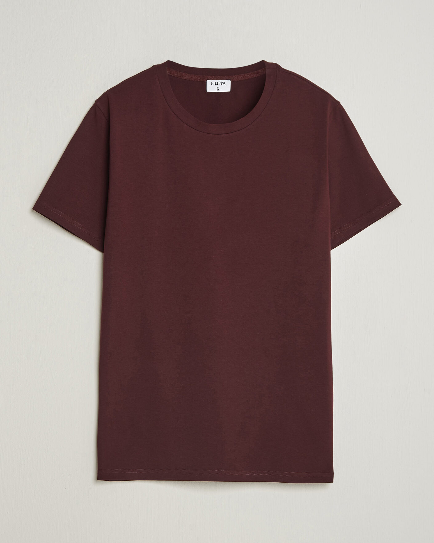 Uomini | T-shirt | Filippa K | Soft Lycra T-Shirt Dark Burgundy