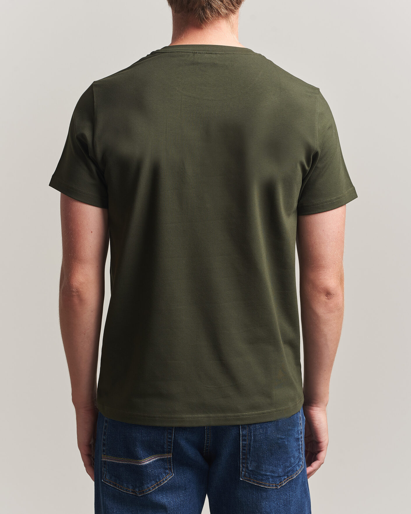 Uomini | T-shirt | Filippa K | Soft Lycra T-Shirt Night Green