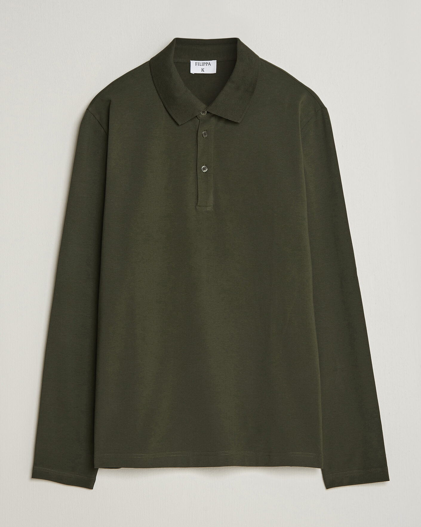 Uomini | Polo | Filippa K | Luke Lycra Polo Shirt Night Green
