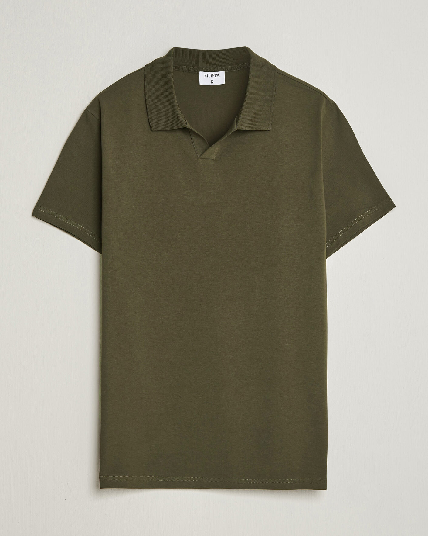 Uomini | Polo | Filippa K | Soft Lycra Polo T-Shirt Ebony Brown