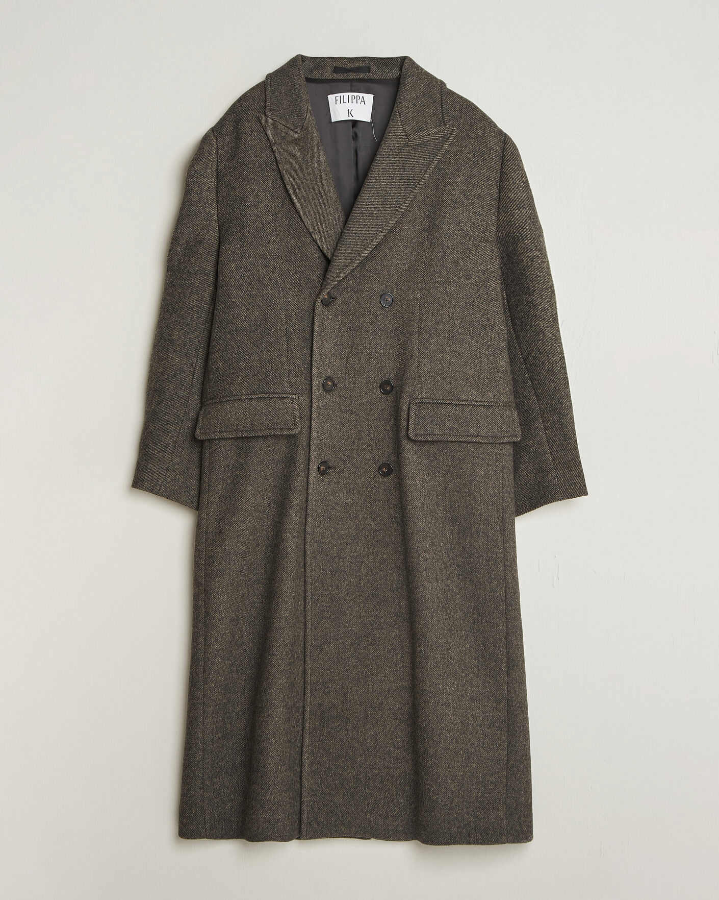 Uomini | Giacche | Filippa K | Damian Wool Twill Coat Driftwood