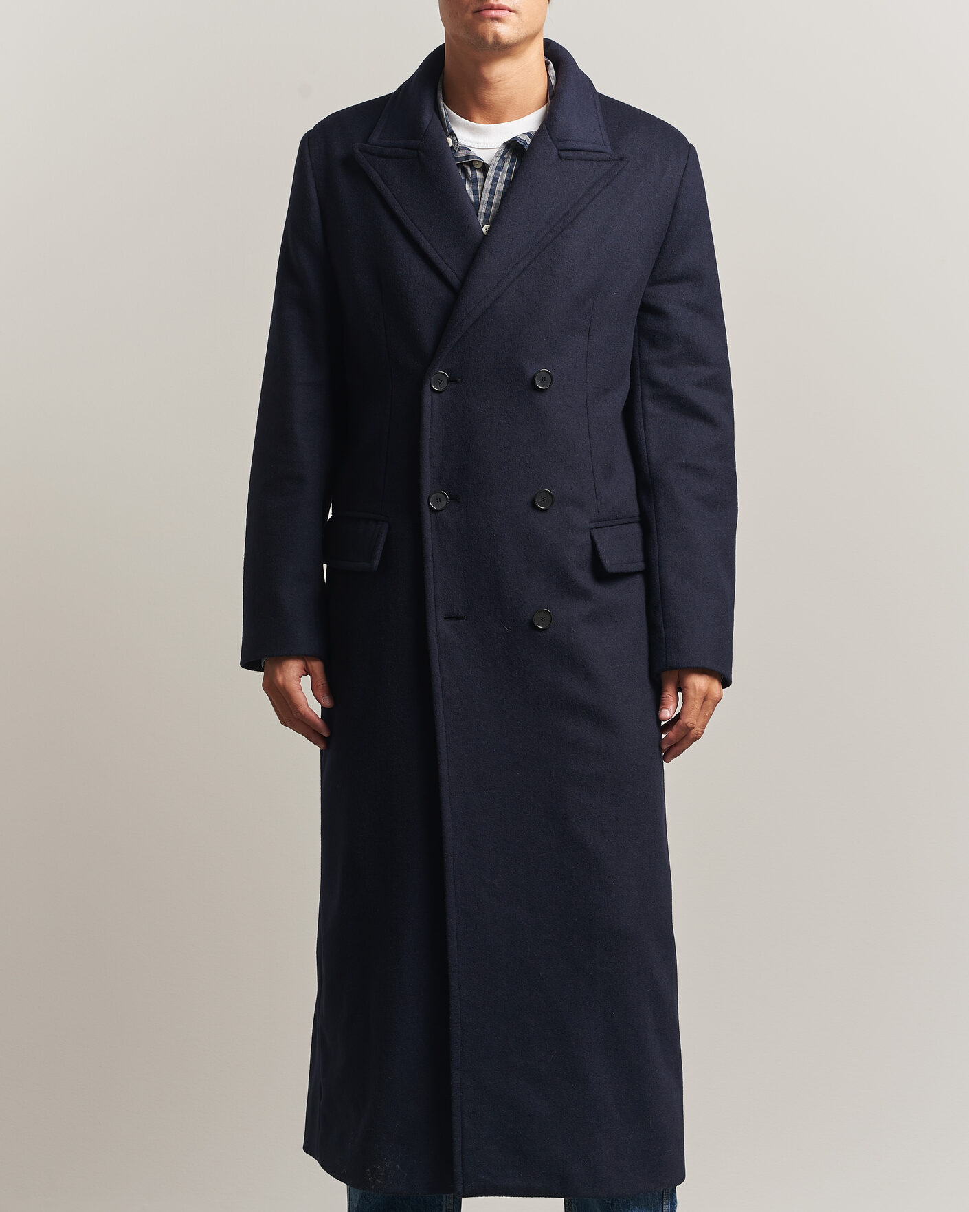 Uomini | Giacche | Filippa K | Damian Wool Coat French Navy