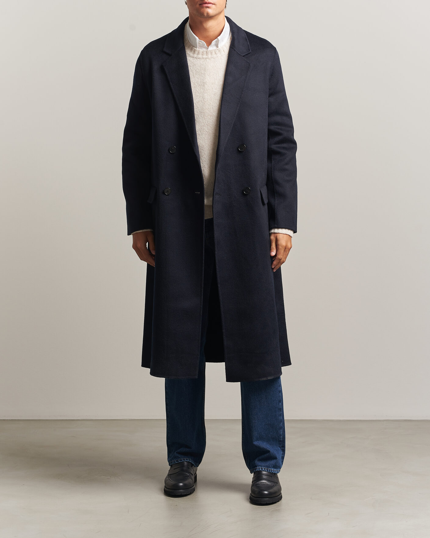 Uomini | Giacche | Filippa K | Athens Wool Coat Navy