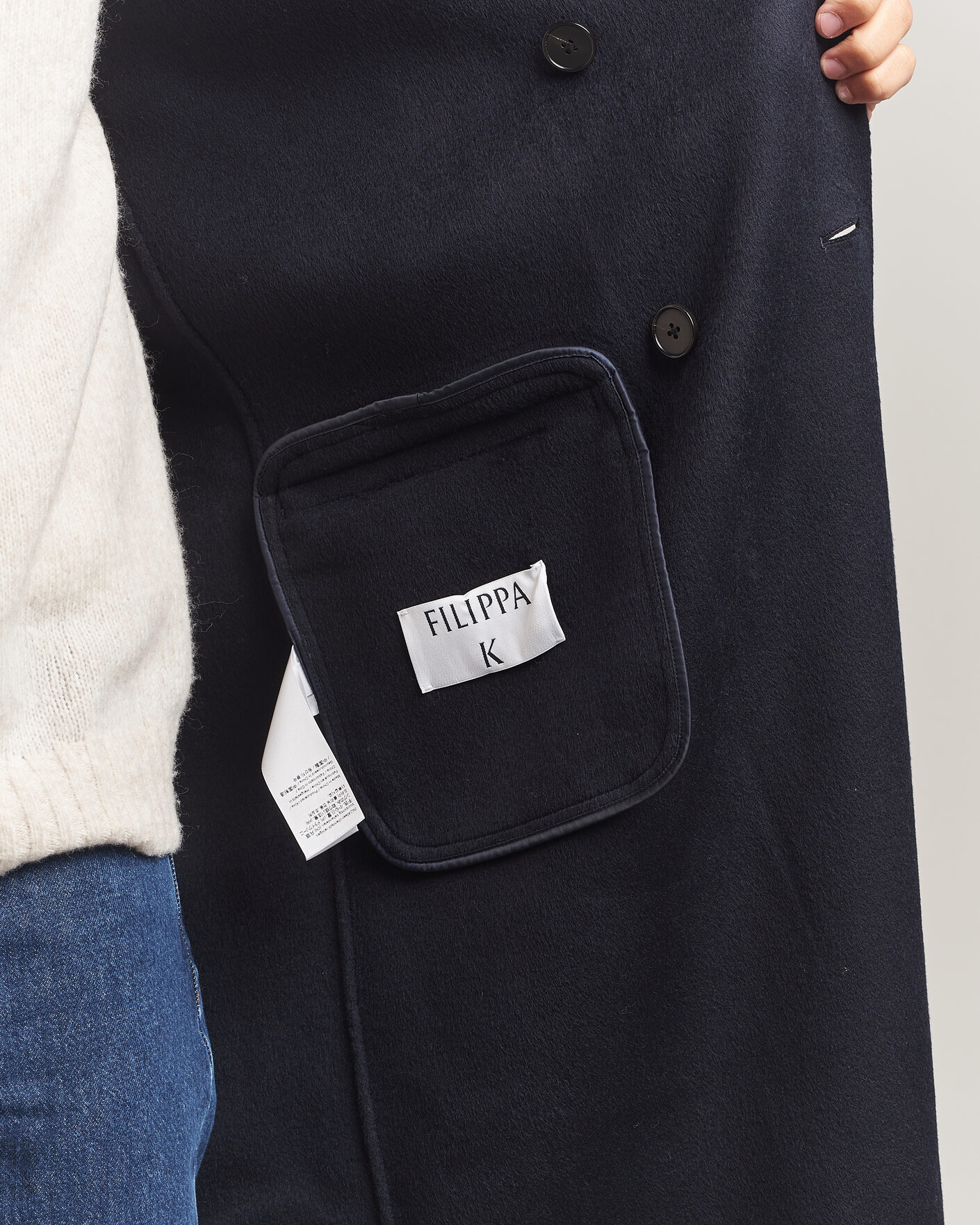 Uomini | Giacche | Filippa K | Athens Wool Coat Navy