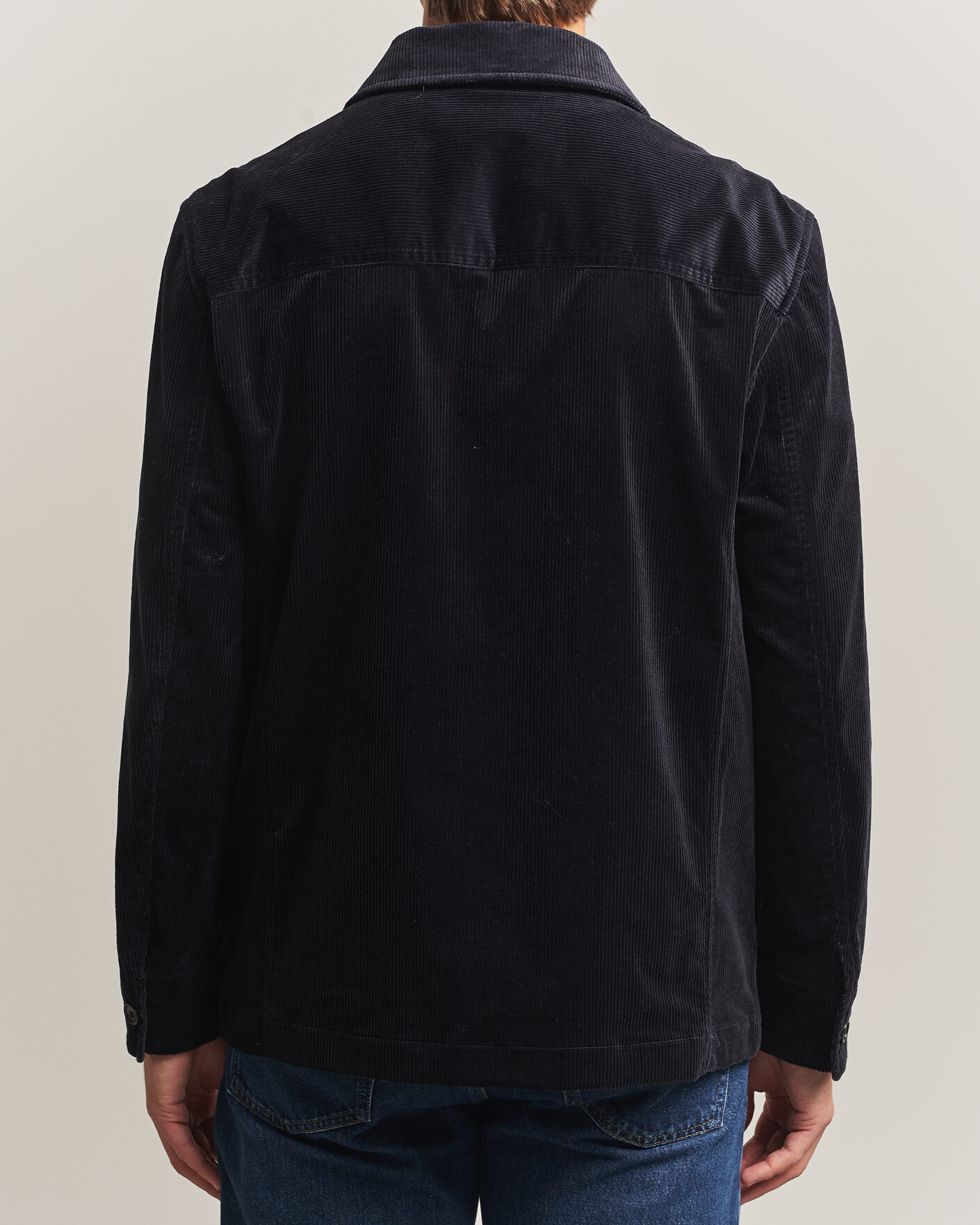 Uomini | Camicie | Filippa K | Taylor Corduroy Overshirt Navy