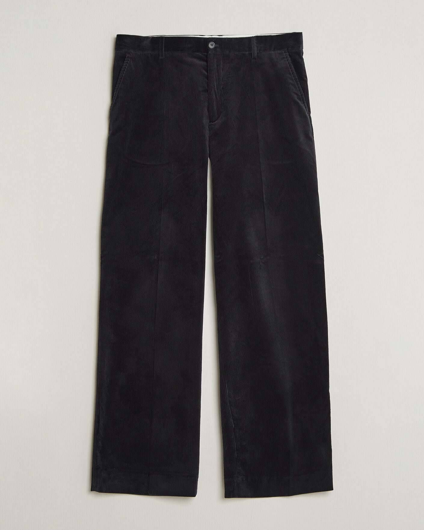 Uomini | Pantaloni | Filippa K | Hector Corduroy Trousers Dark Navy