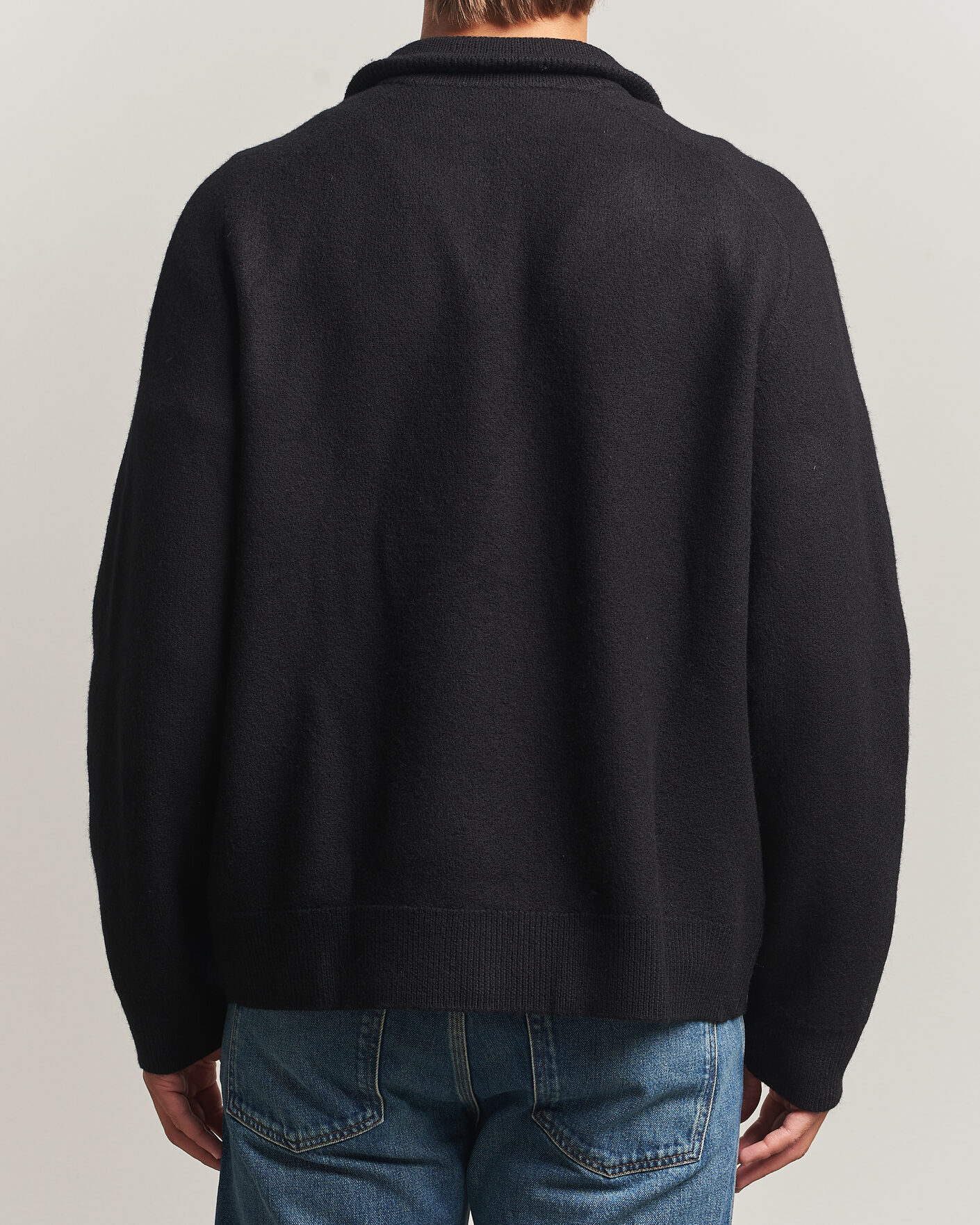 Uomini | Maglieria | Filippa K | Wool Knitted Cardigan Black