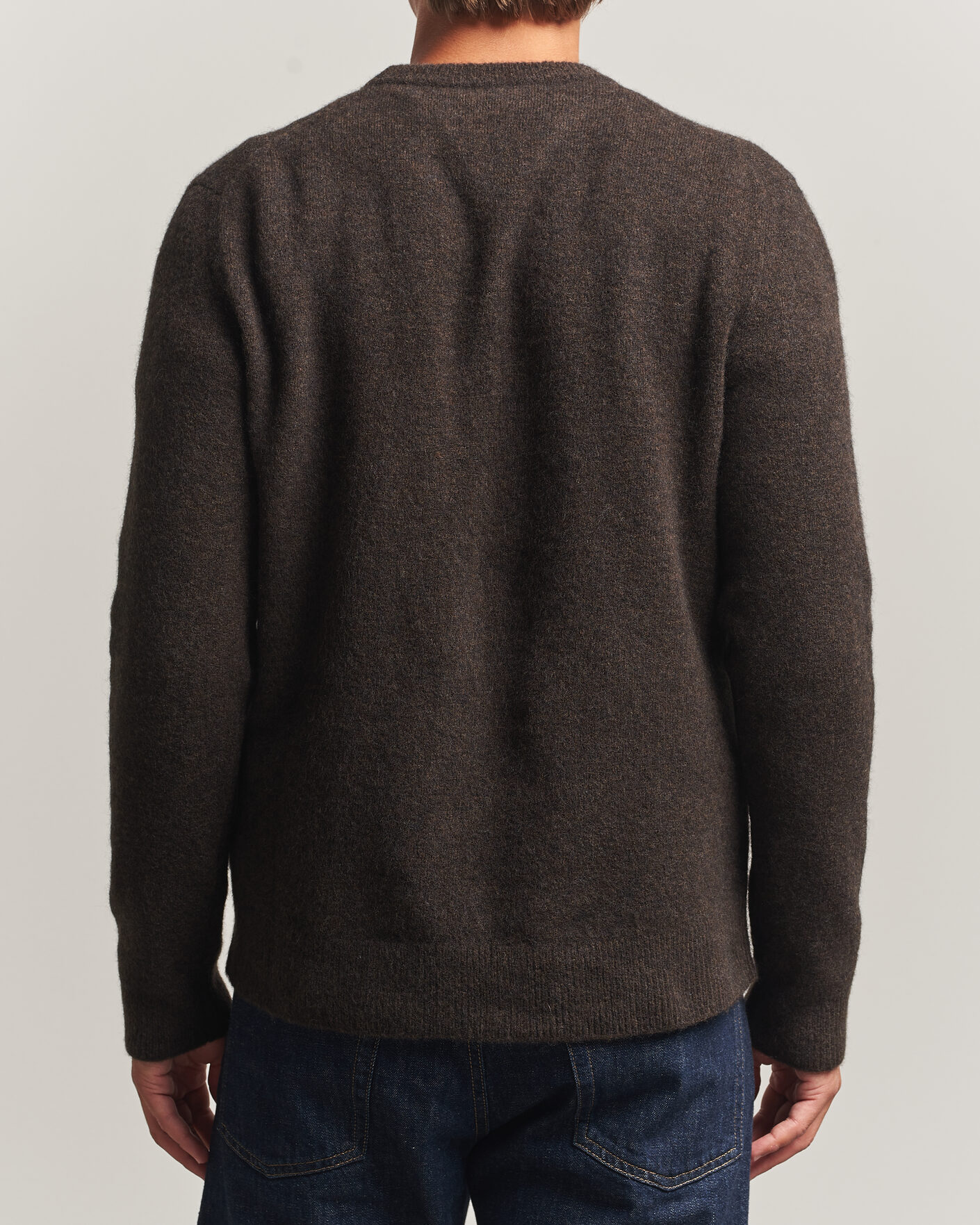 Uomini | Maglieria | Filippa K | Yak Knitted Sweater Golden Brown