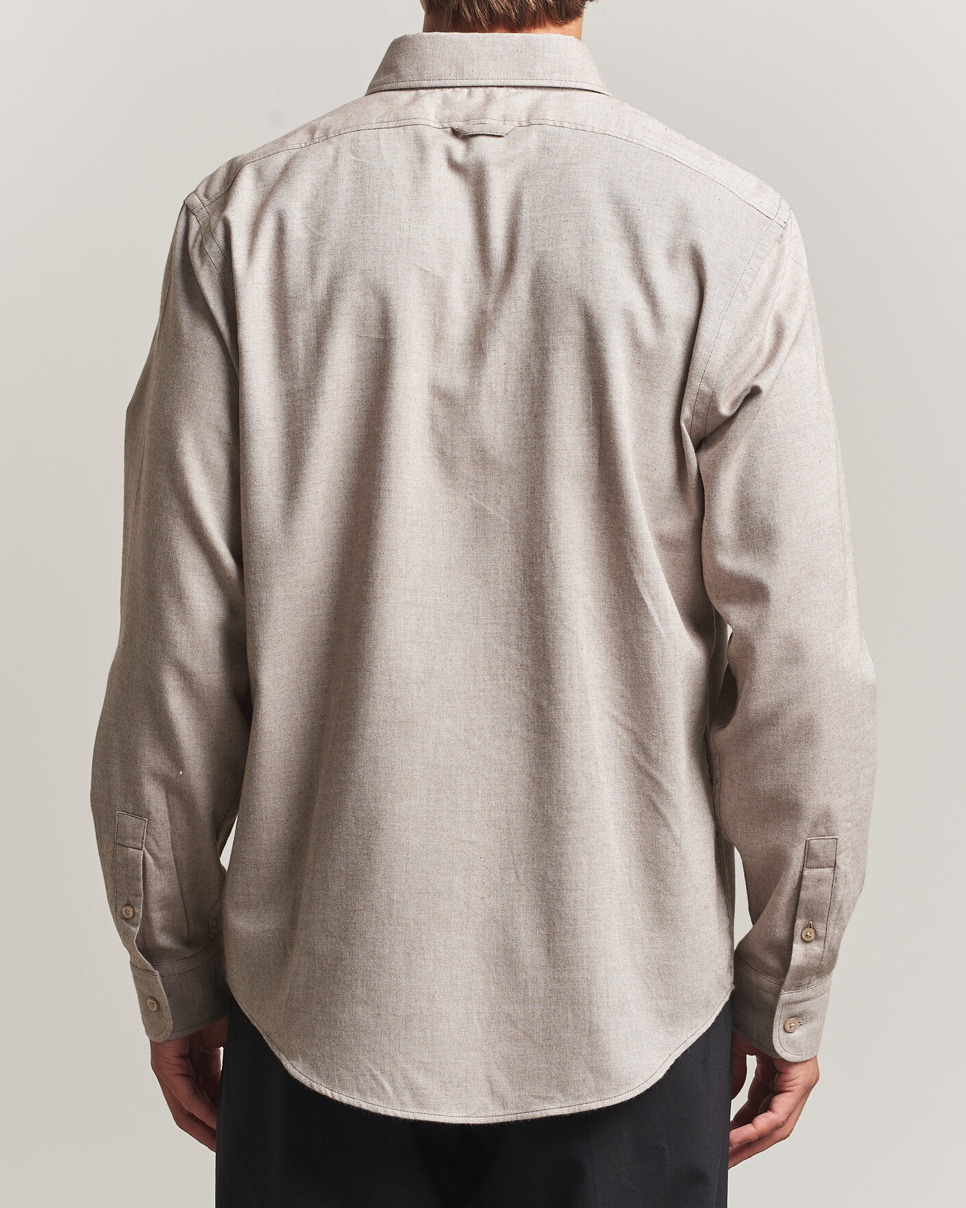 Uomini | Camicie | Filippa K | Zack Flannel Shirt Mid Brown