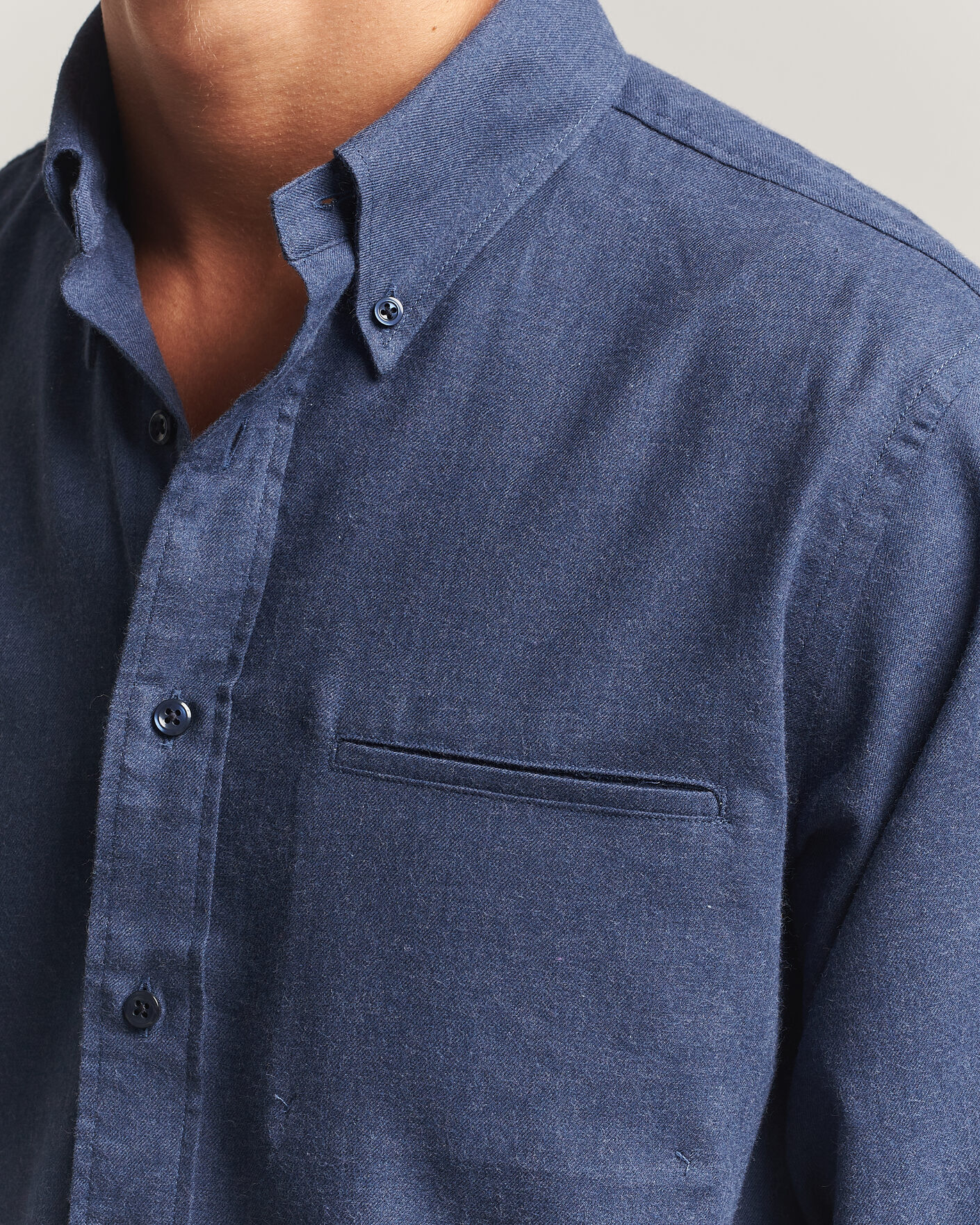 Uomini | Camicie | Filippa K | Zack Flannel Shirt Navy