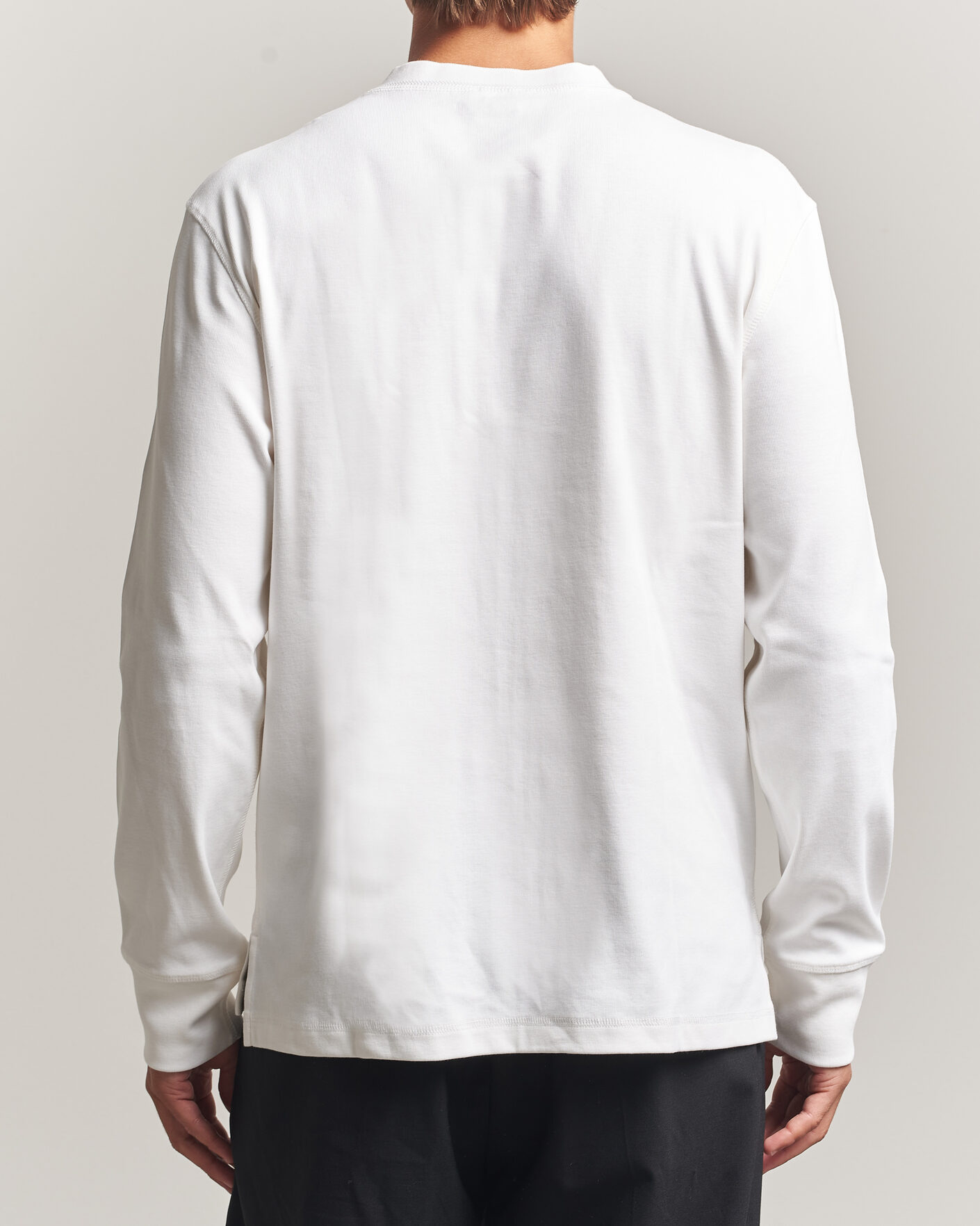 Uomini | Maglieria | Filippa K | Cotton Rib Henley White