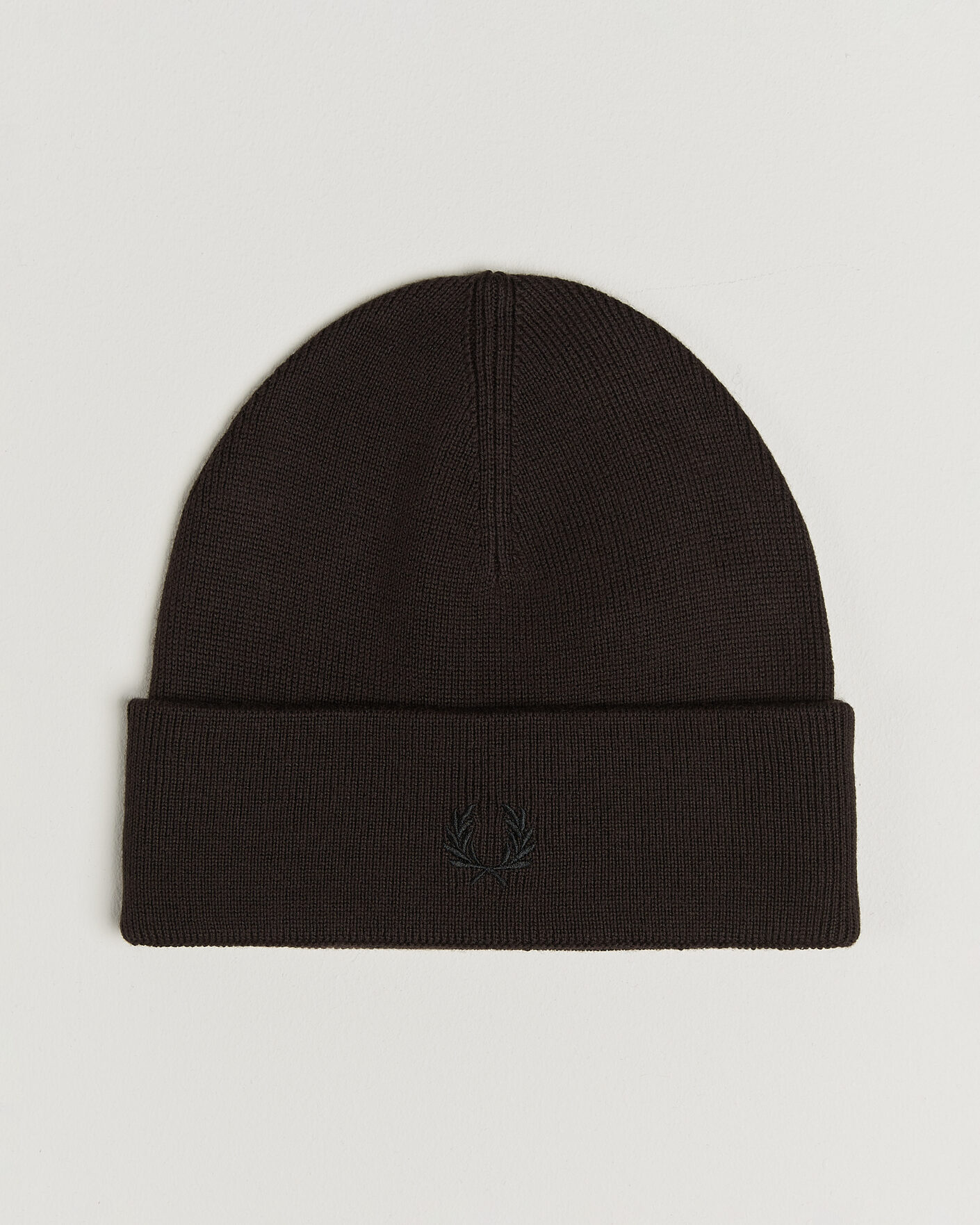 Uomini | Berretti | Fred Perry | Merino Wool Beanie Rich Brown