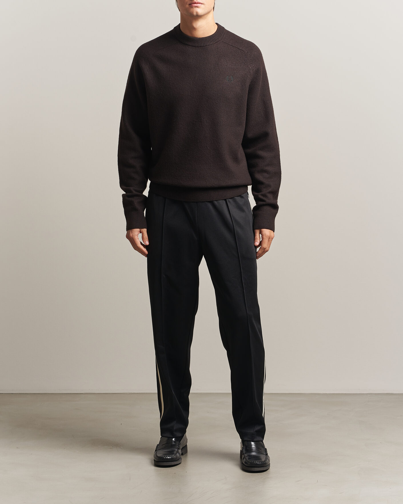 Uomini | Pantaloni | Fred Perry | Tipped Taped Track Pants Black