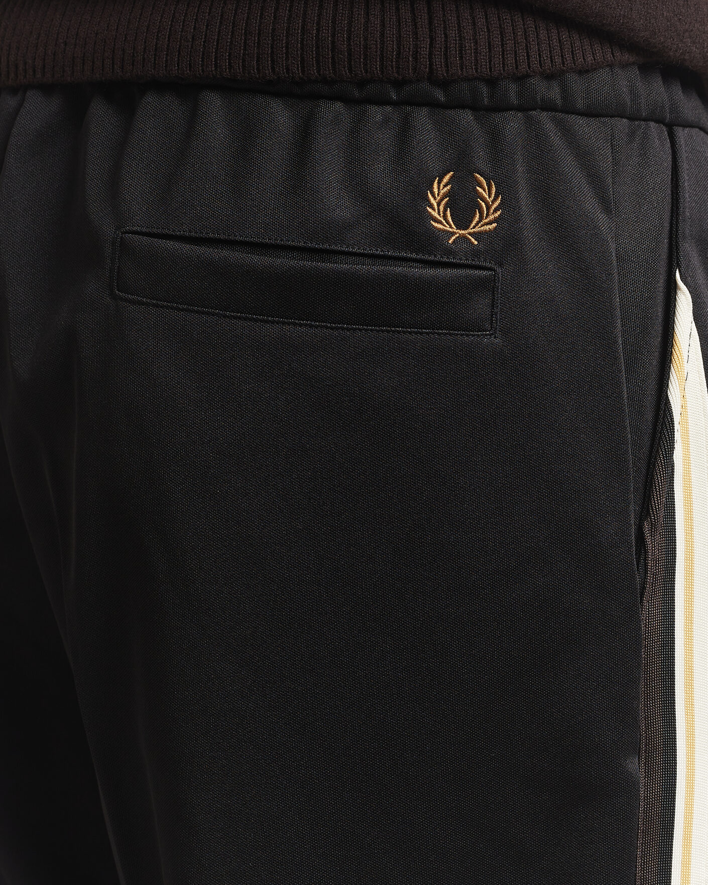 Uomini | Pantaloni | Fred Perry | Tipped Taped Track Pants Black