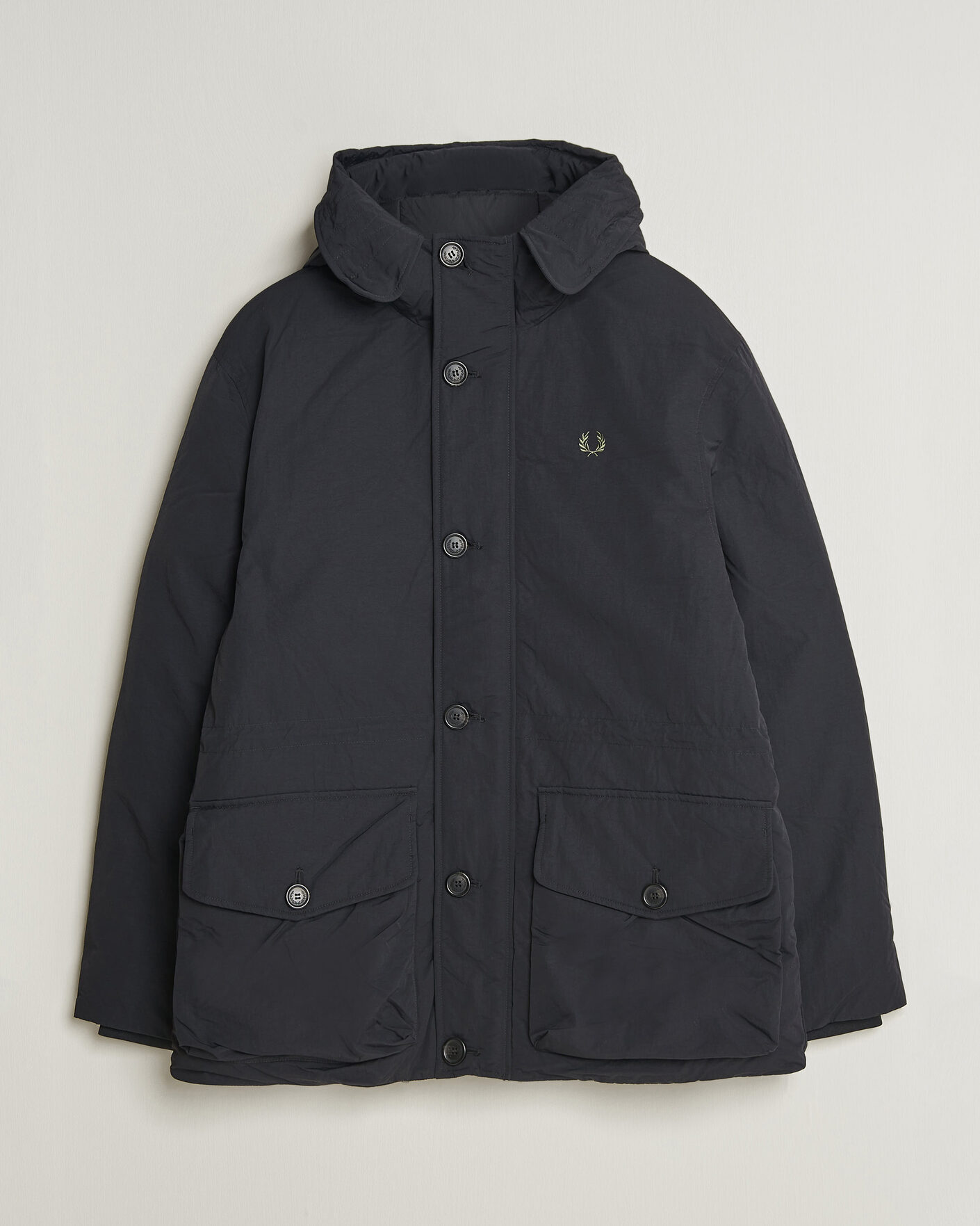 Uomini | Giacche | Fred Perry | Padded Patch Pocket Parka Black