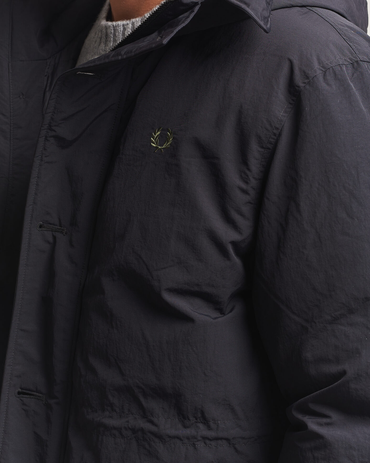 Uomini | Giacche | Fred Perry | Padded Patch Pocket Parka Black