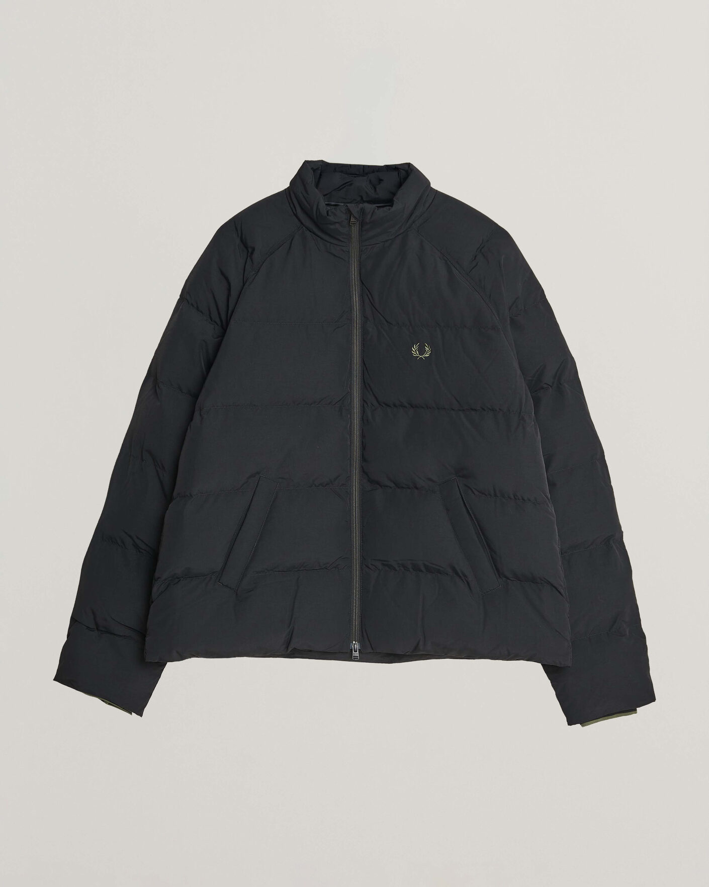 Uomini | Giacche | Fred Perry | Raglan Sleeve Padded Jacket Black