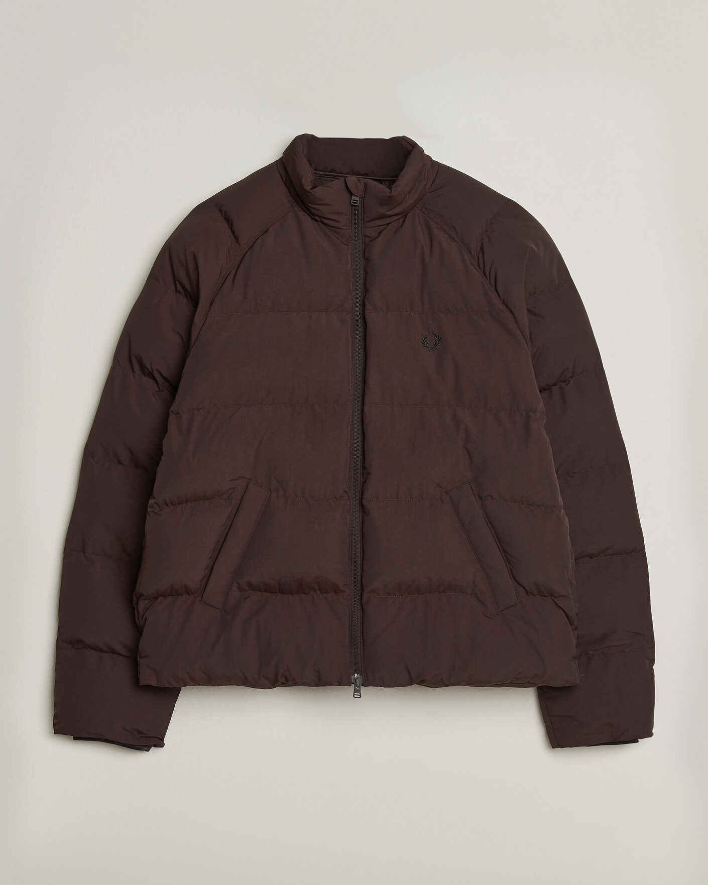 Uomini | Giacche | Fred Perry | Raglan Sleeve Padded Jacket Rich Brown