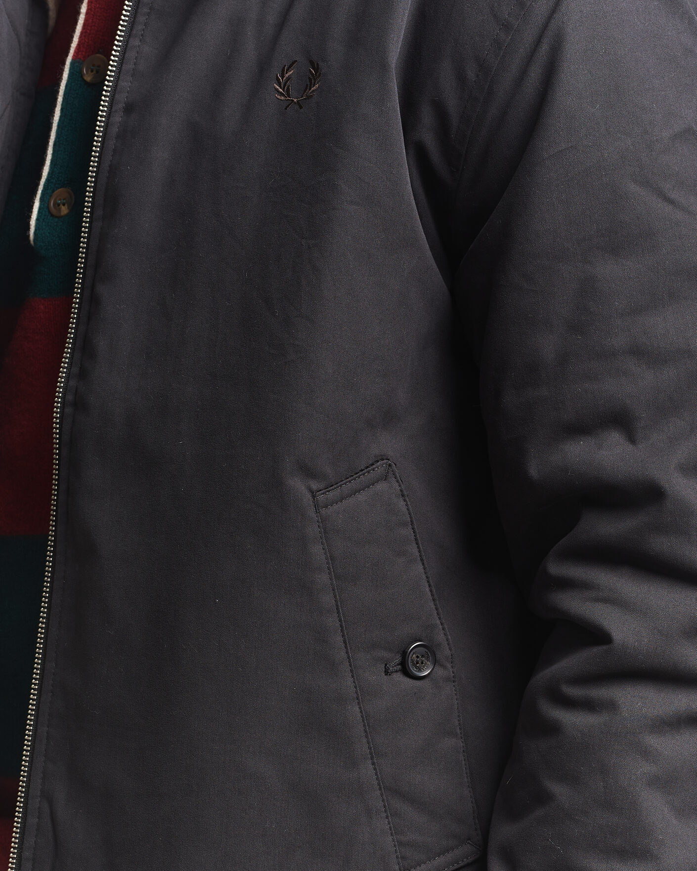 Uomini | Giacche | Fred Perry | Cotton Caban Jacket Black