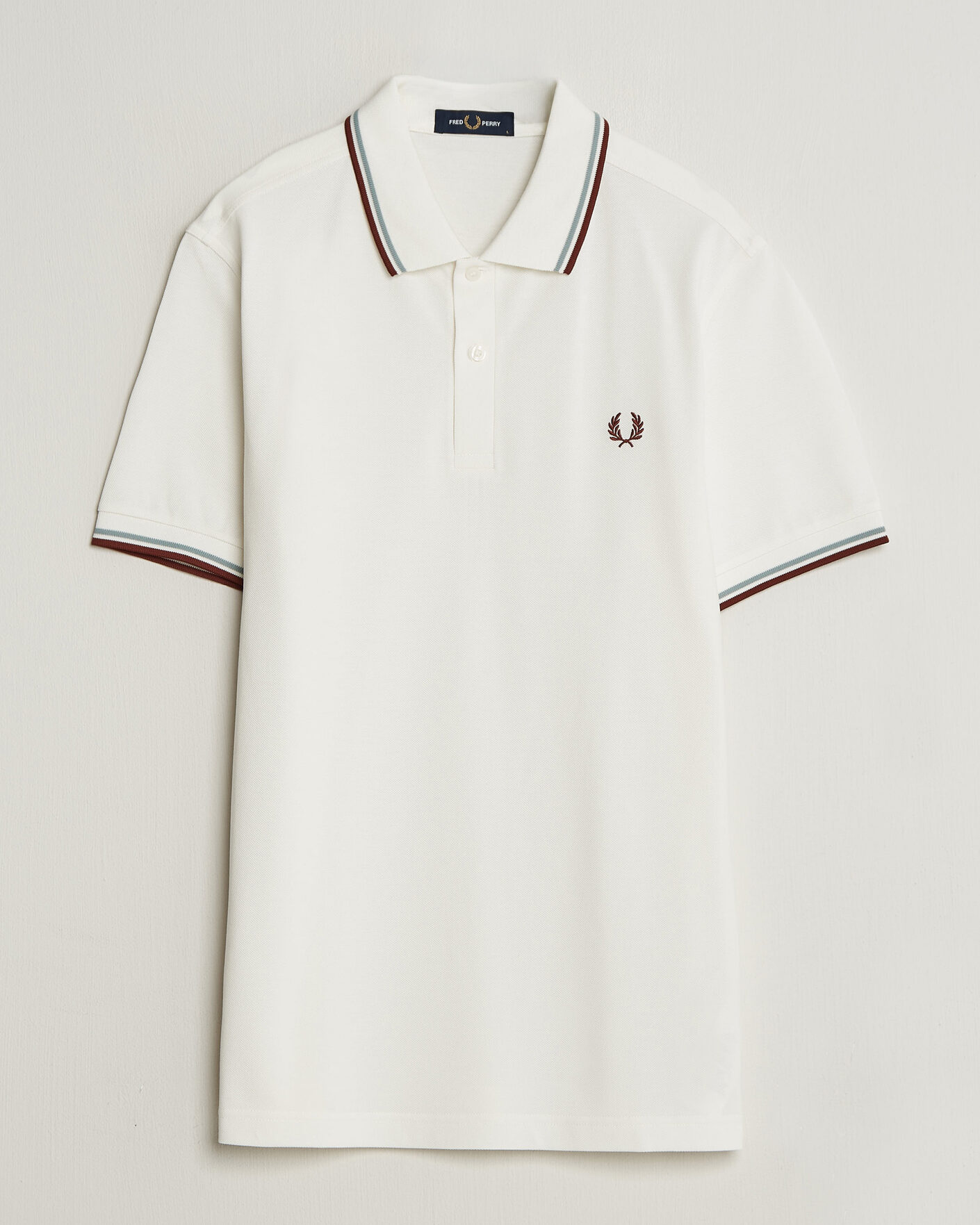 Uomini | Polo | Fred Perry | Twin Tipped Polo Shirt Ecru