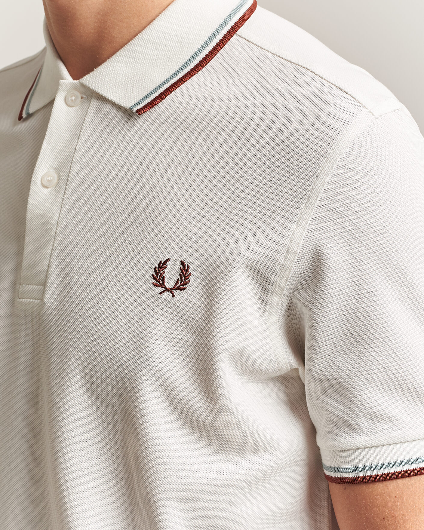 Uomini | Polo | Fred Perry | Twin Tipped Polo Shirt Ecru