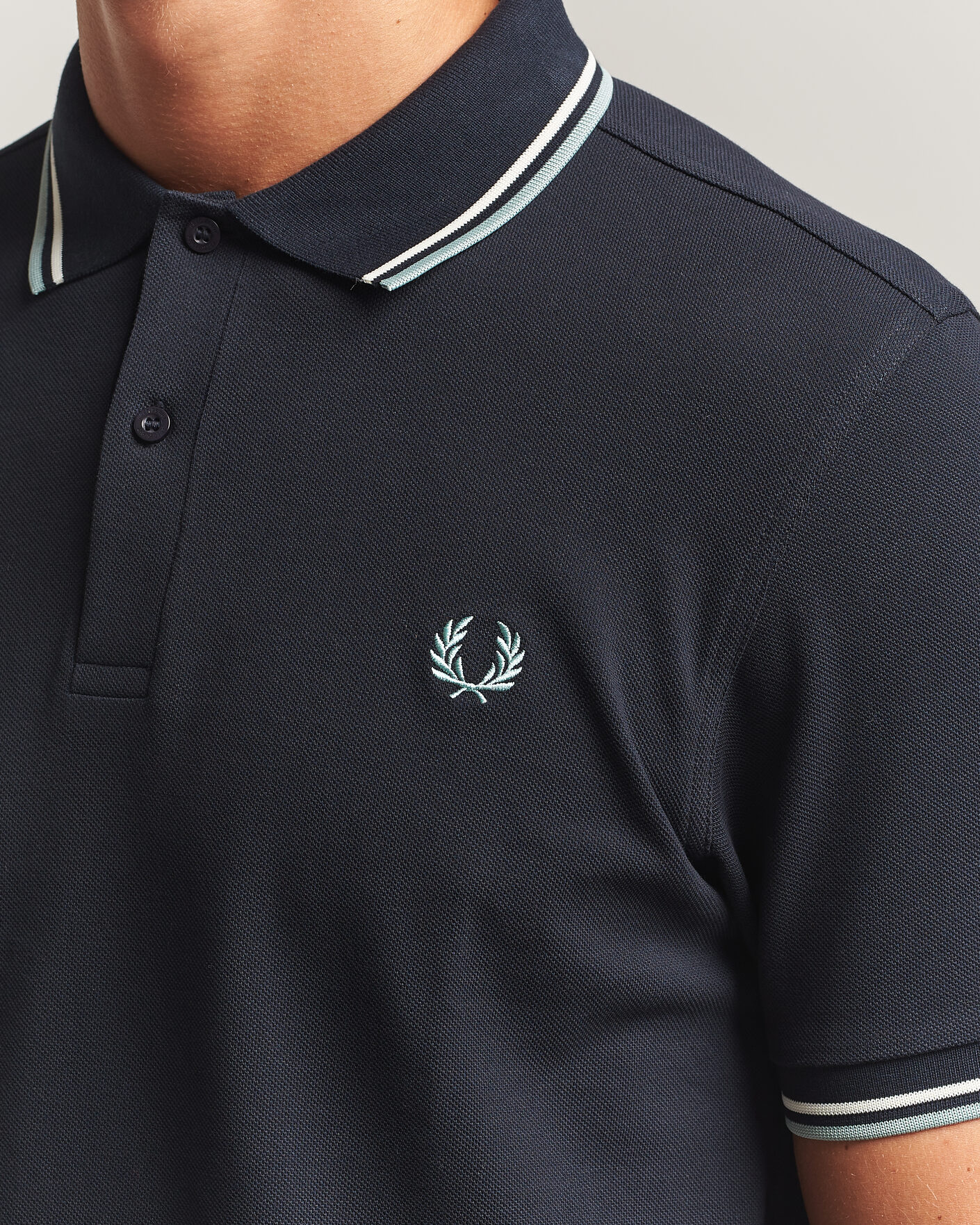 Uomini | Polo | Fred Perry | Twin Tipped Polo Shirt Navy